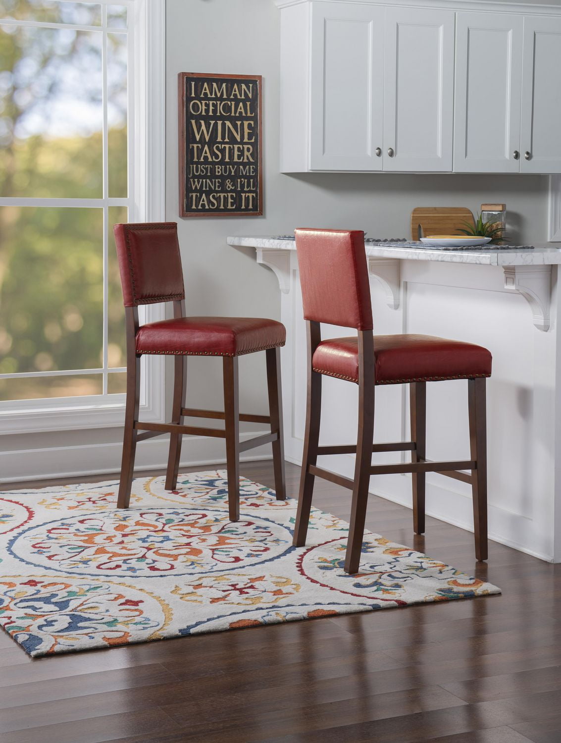 Red bar best sale stools walmart