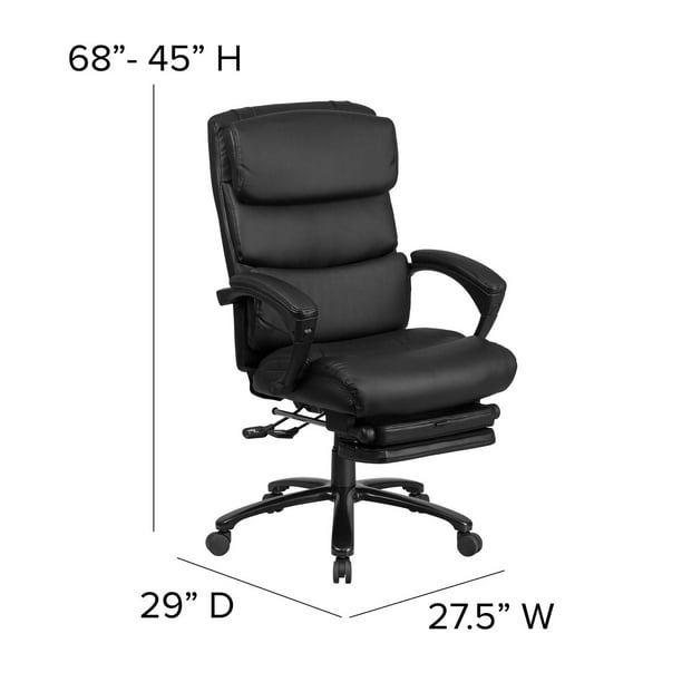 Chaise de Bureau Ergonomique avec Appui-Tête - Réglable en Hauteur -  Inclinable 