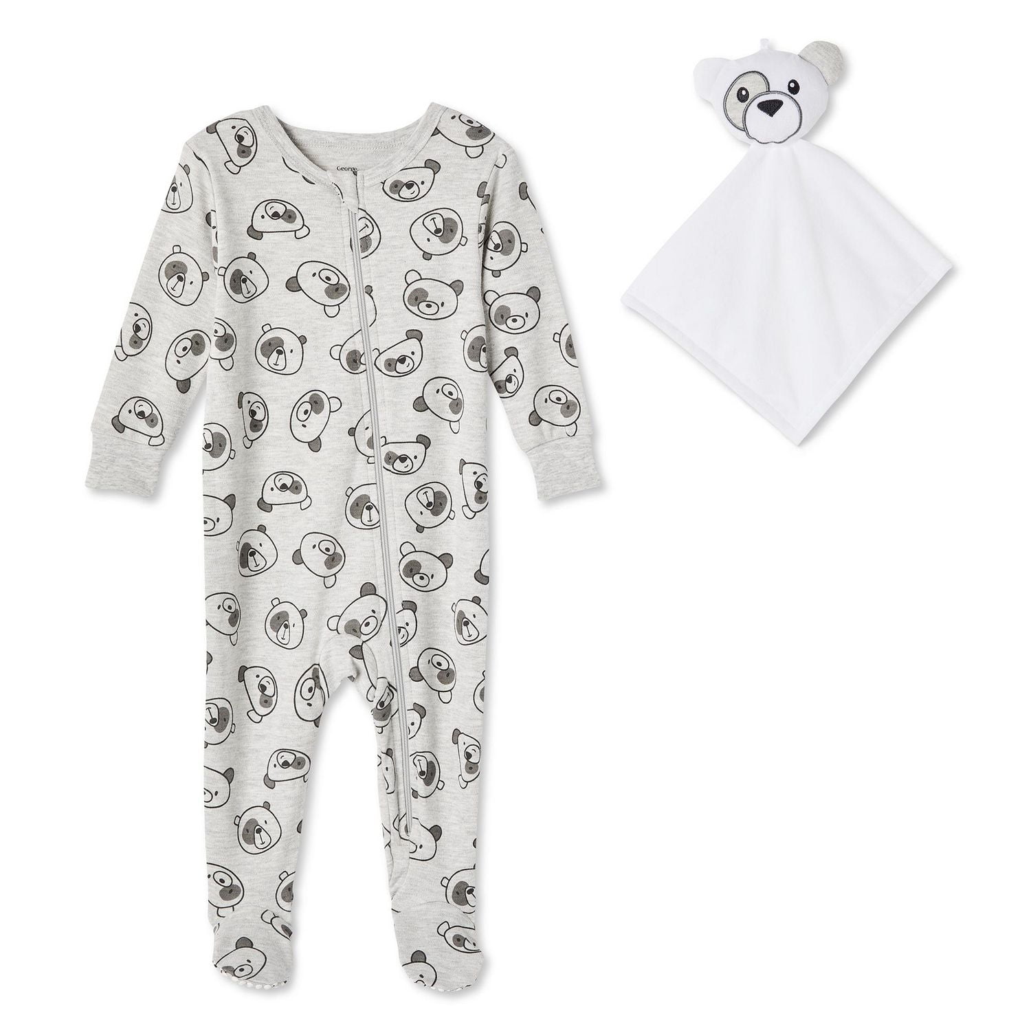 Ensemble 2 pièces avec grenouillère et jouet George unisexe pour nourrissons