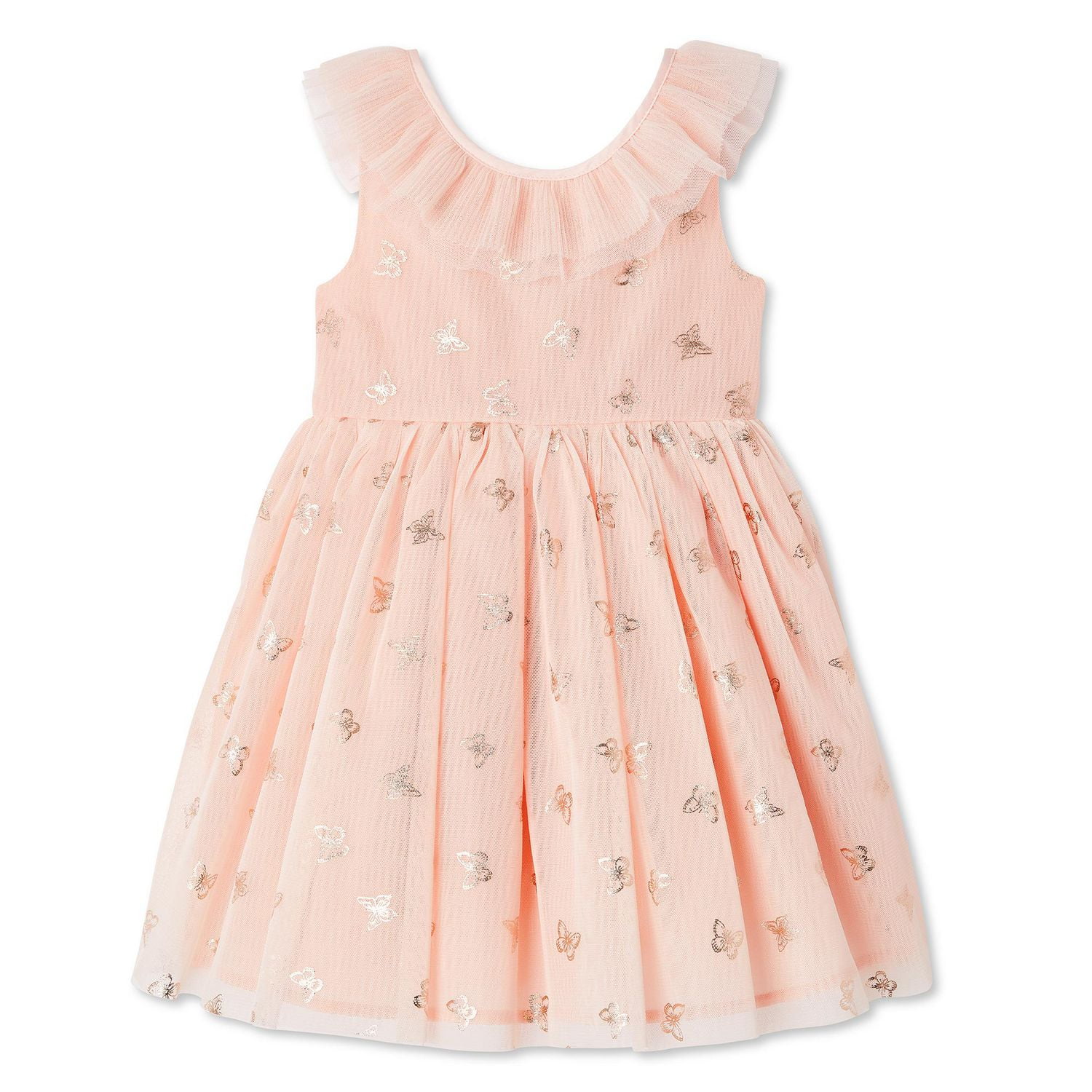 George Toddler Girls' Butterfly Mesh Ruffle Dress