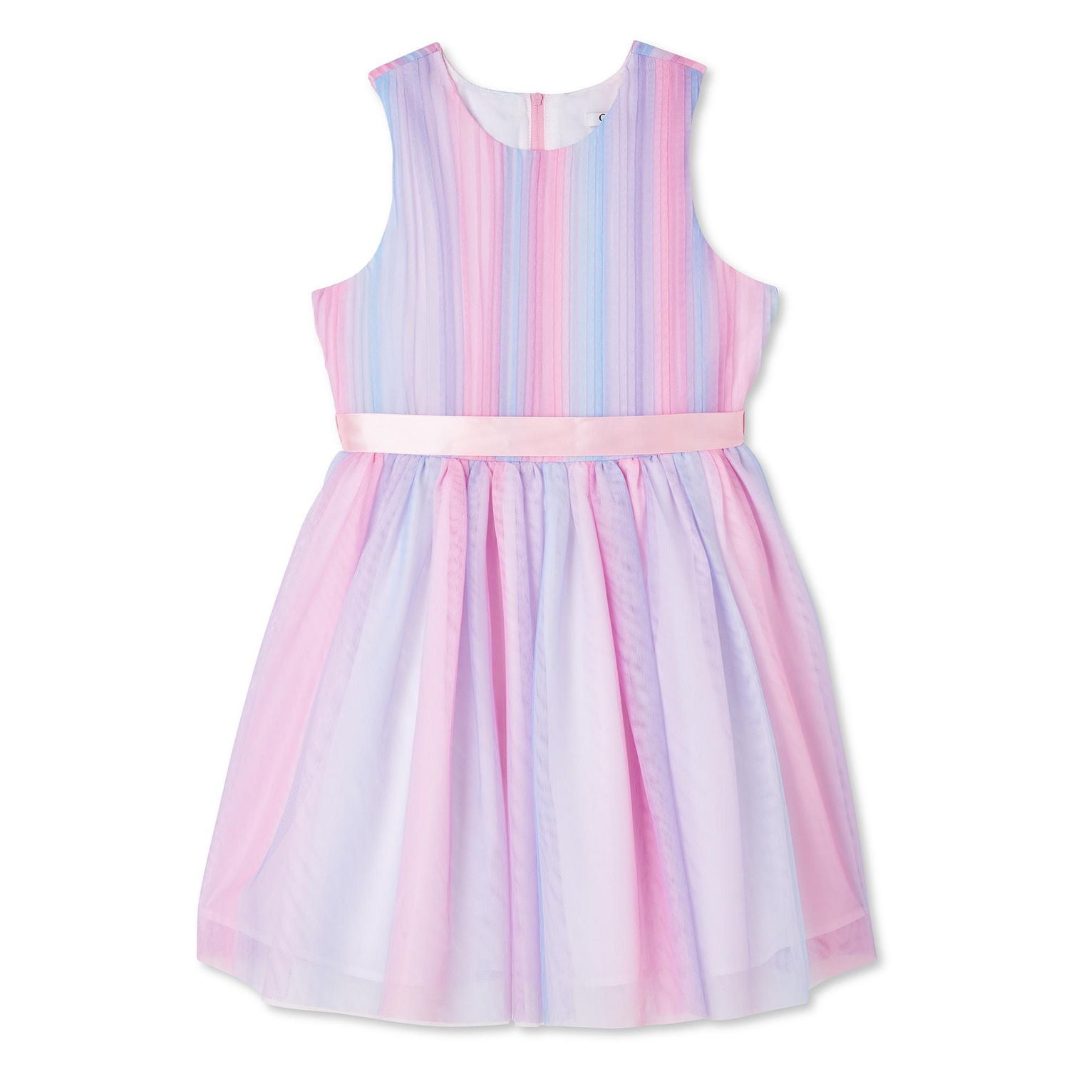George Girls' Rainbow Mesh Dress