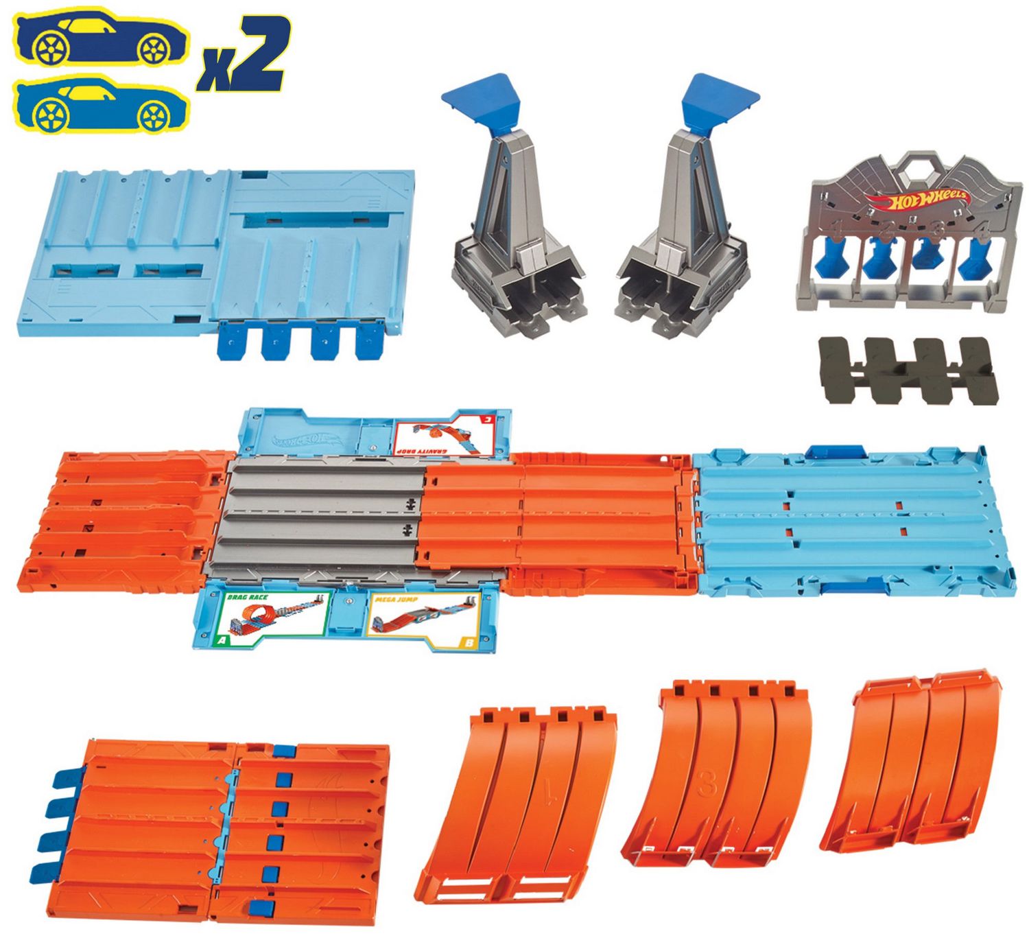hot wheels track builder system race crate playset