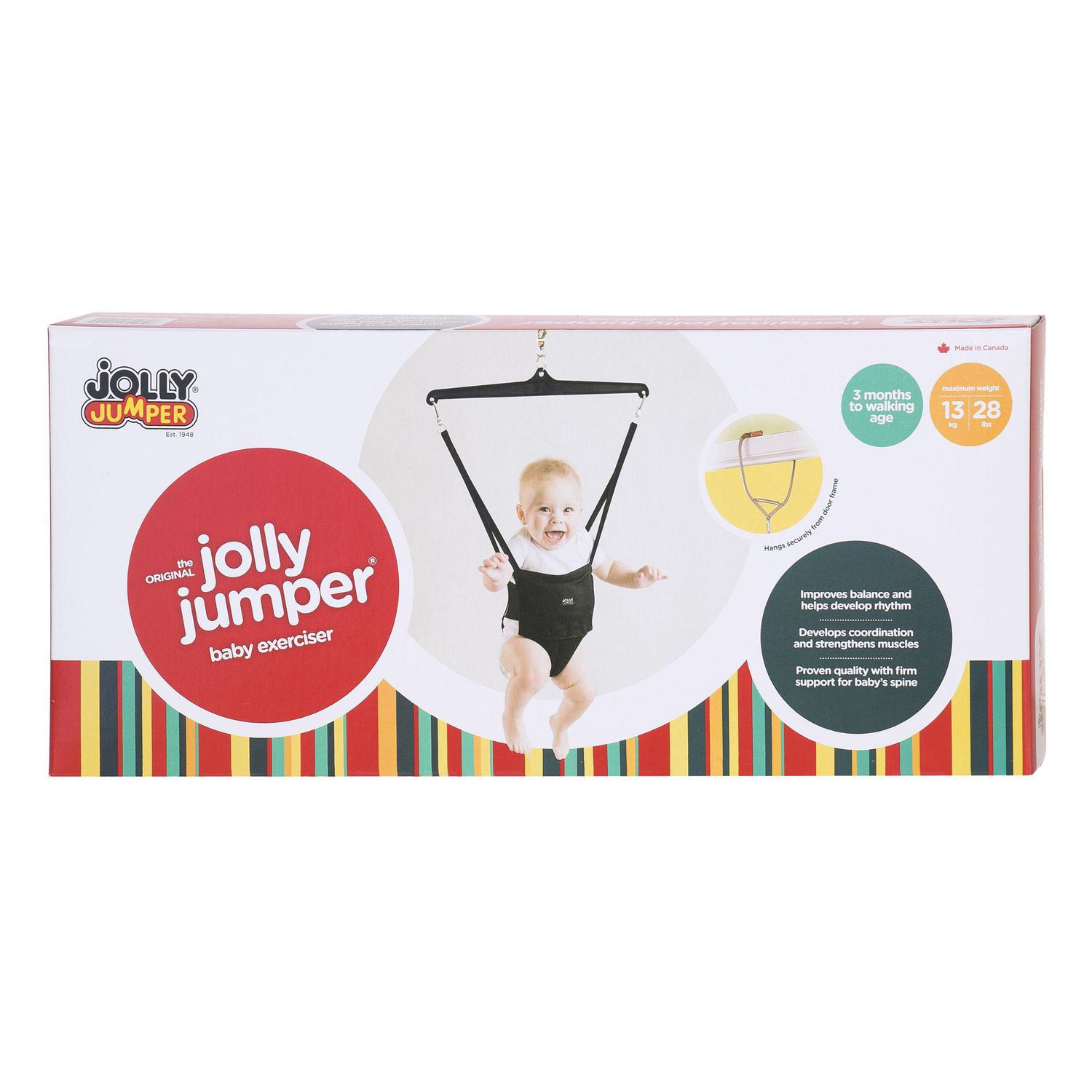 Jolly Jumper *ICONIQUE* Original de Jolly Jumper avec étrier de fixation de  porte