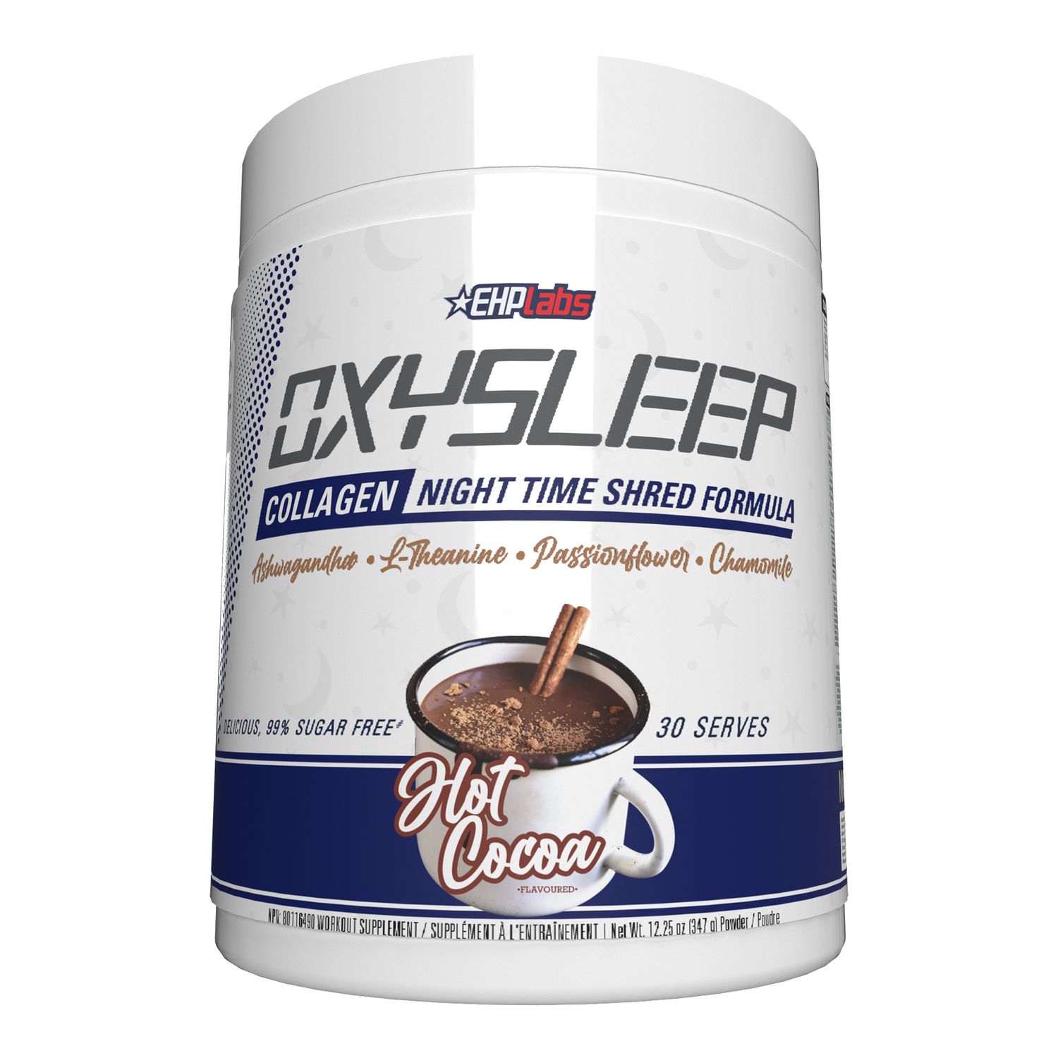 EHPLabs OxySleep – Collagen Peptides Powder, Night-Time Shred, Hot Chocolate