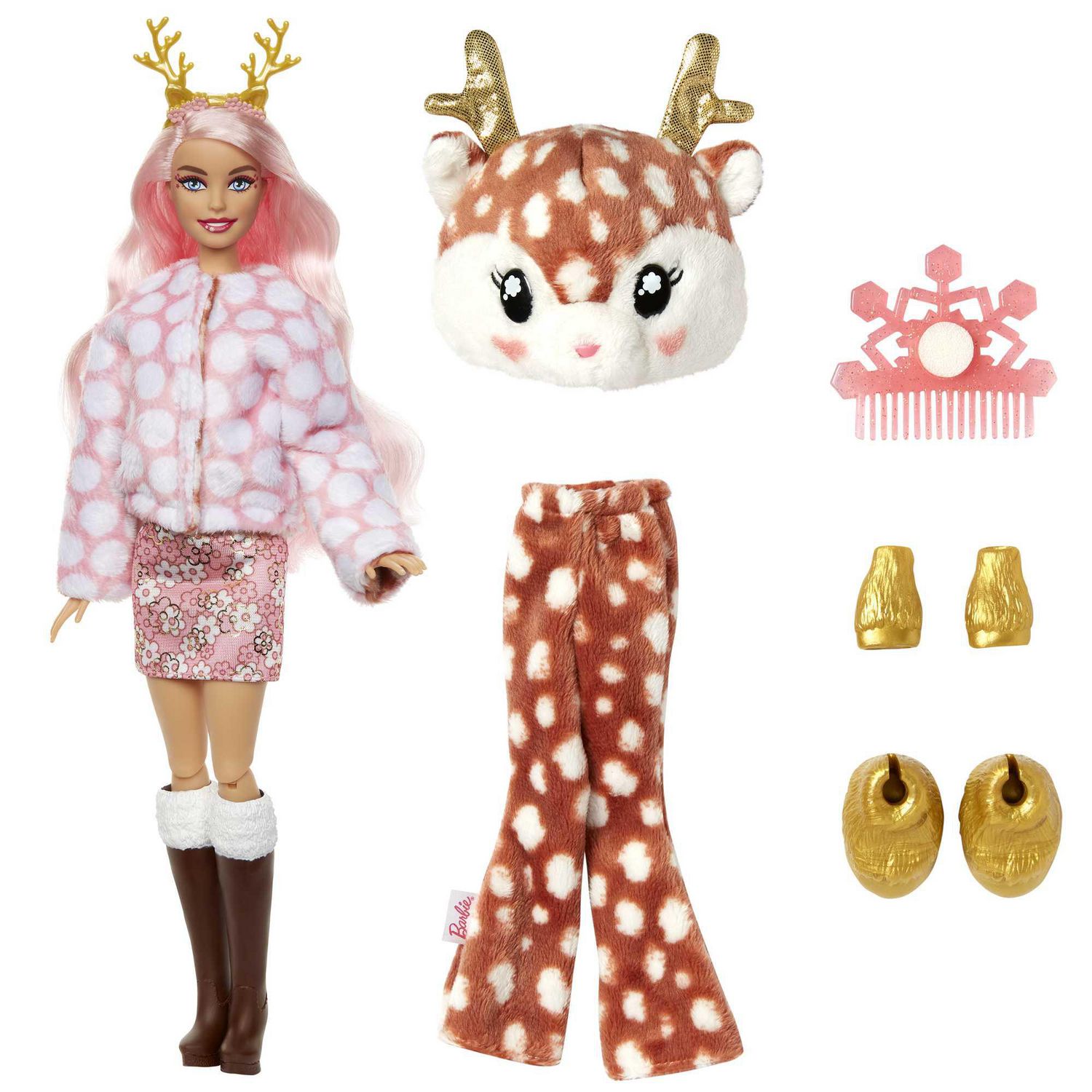 Barbie Dolls | Cutie Reveal Doll | Snowflake Sparkle Deer | Kids