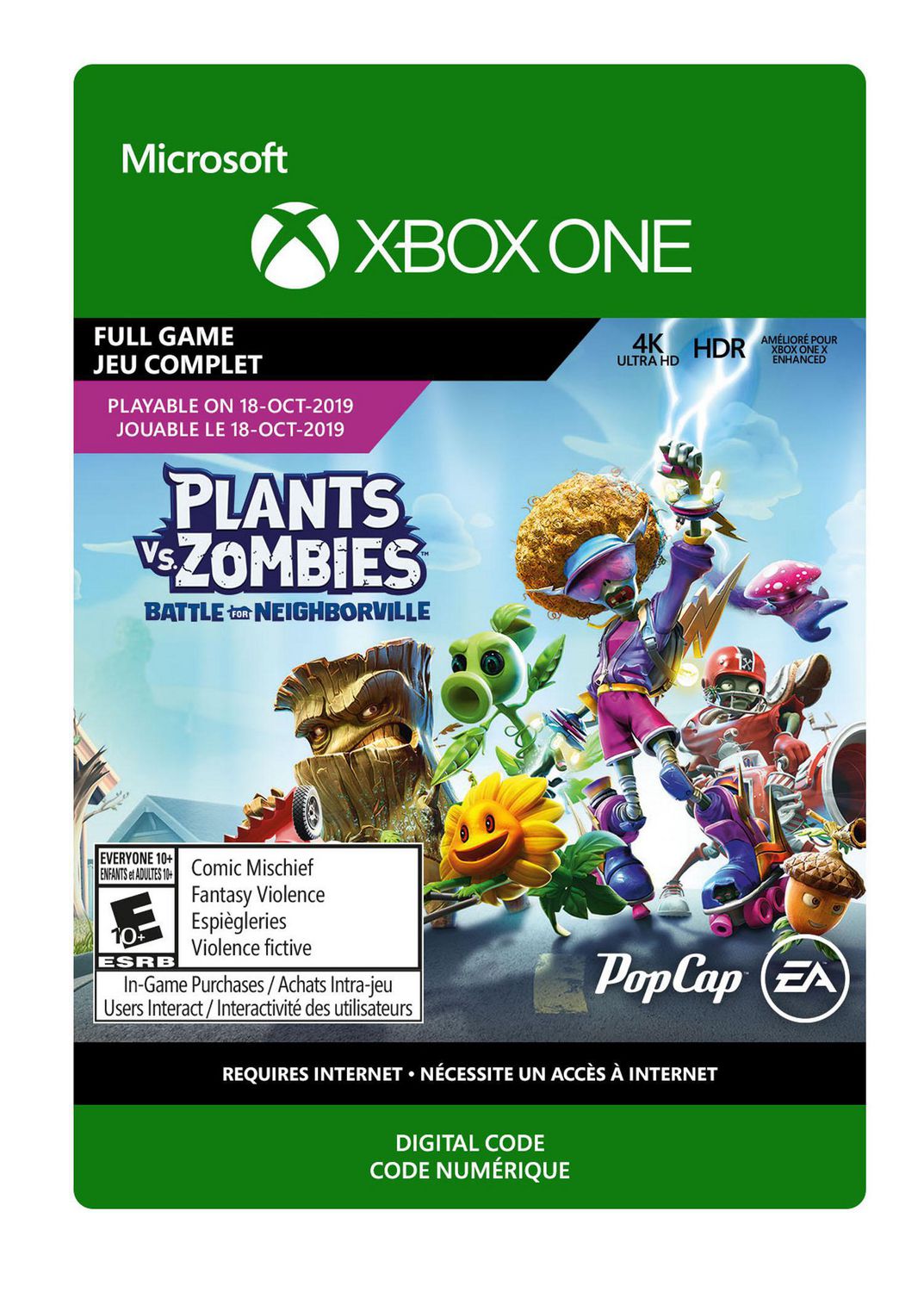 Xbox One Plants Vs Zombies Battle For Neighborville Standard Edition Download Walmart Canada - plants vs zombies xbox 360 roblox