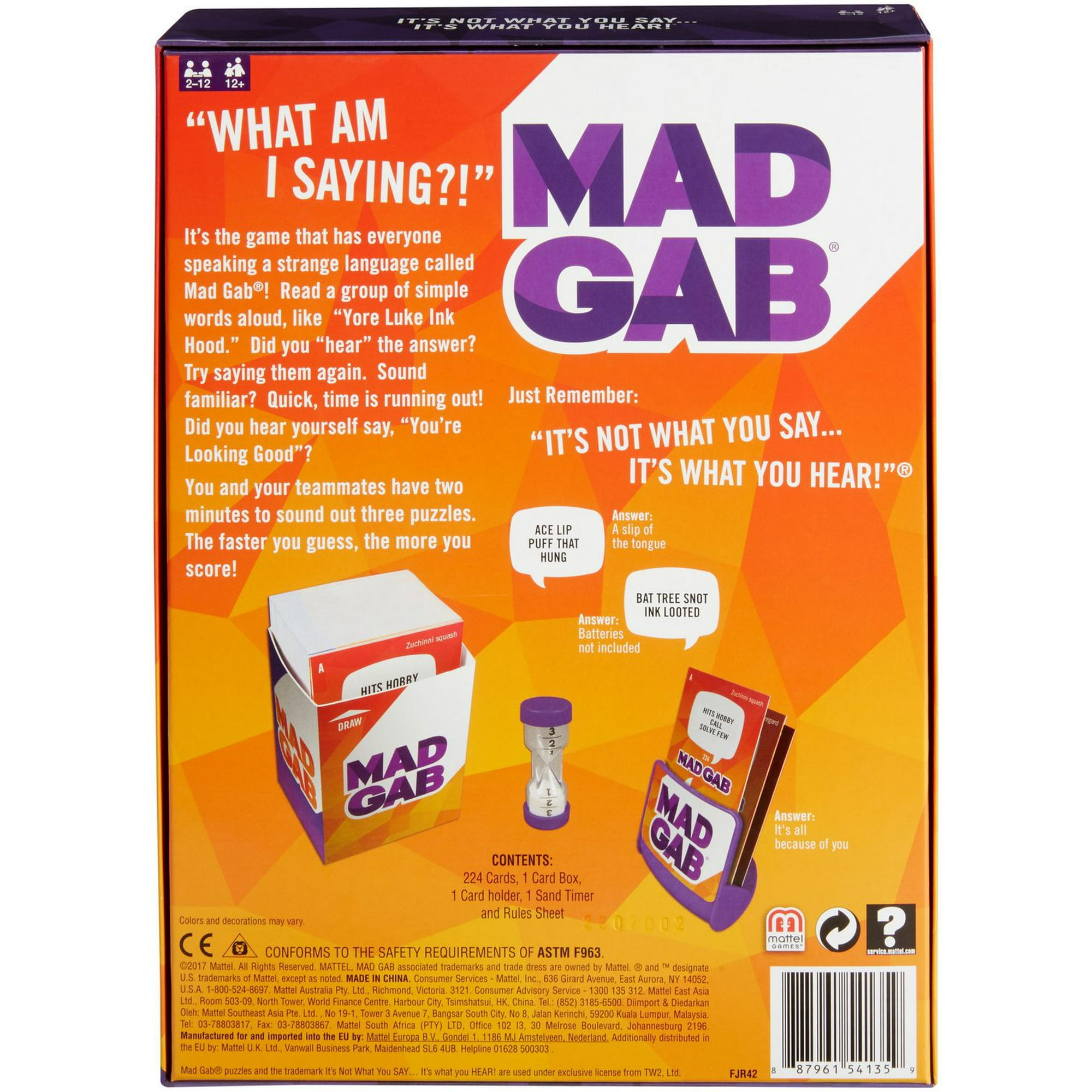 Mattel Mad Gab Game - English Edition - Walmart.ca