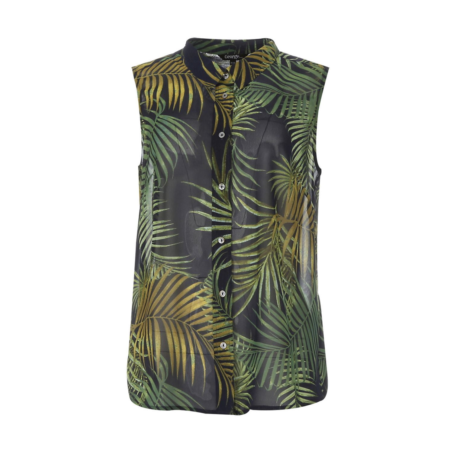 Women's Plus Size Gorgeous Gold Geometric Print Elastic Waist Blouse