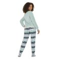 thumbnail image 3 of George Women's Texture Plush Pajamas 2-Piece Set, 3 of 6