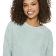 thumbnail image 4 of George Women's Texture Plush Pajamas 2-Piece Set, 4 of 6