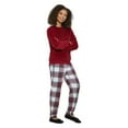 thumbnail image 2 of George Women's Texture Plush Pajamas 2-Piece Set, 2 of 6