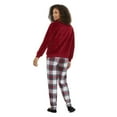 thumbnail image 3 of George Women's Texture Plush Pajamas 2-Piece Set, 3 of 6