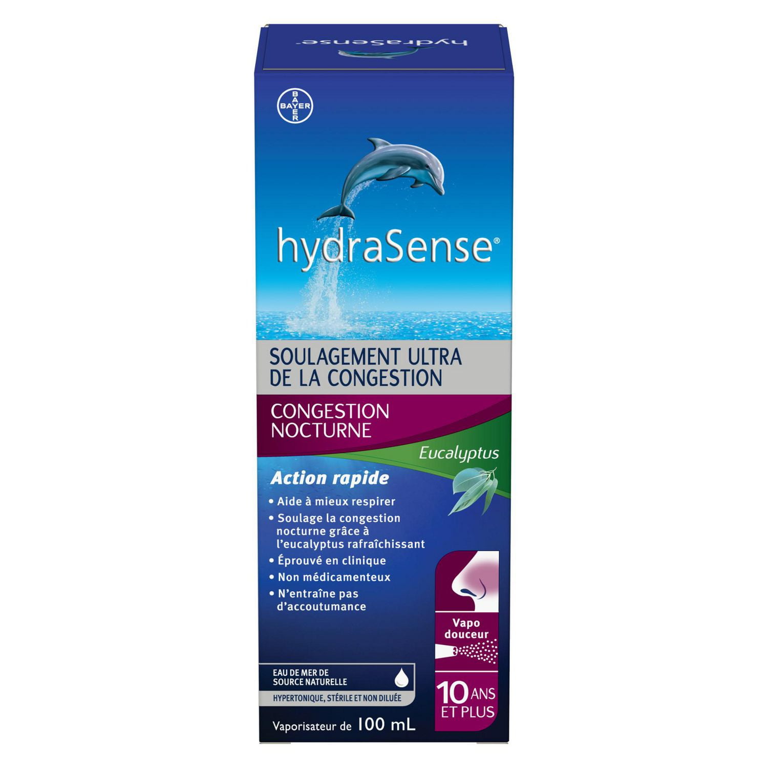 HydraSense Eucalyptus Nasal Care Spray, 100 mL