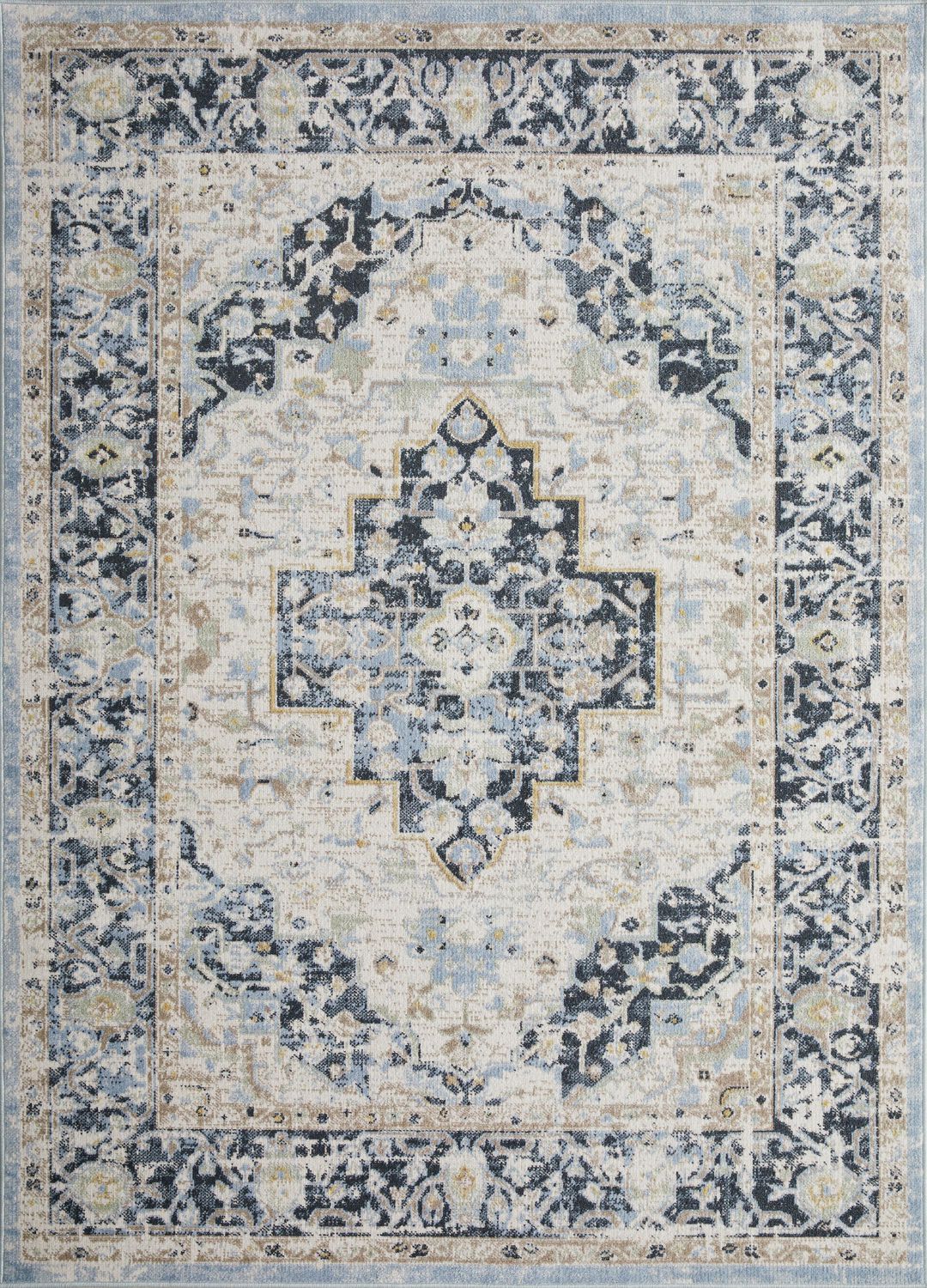 Rug Ease Tapis Jaxon Bleue