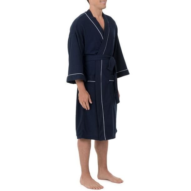 Fruit of the Loom Beyondsoft Waffle Robe - Navy 