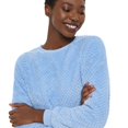 thumbnail image 4 of George Women's Texture Plush Pajamas 2-Piece Set, 4 of 6