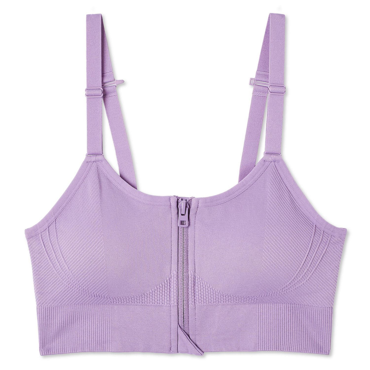 Athletic Works Women's Zipper Front Bra