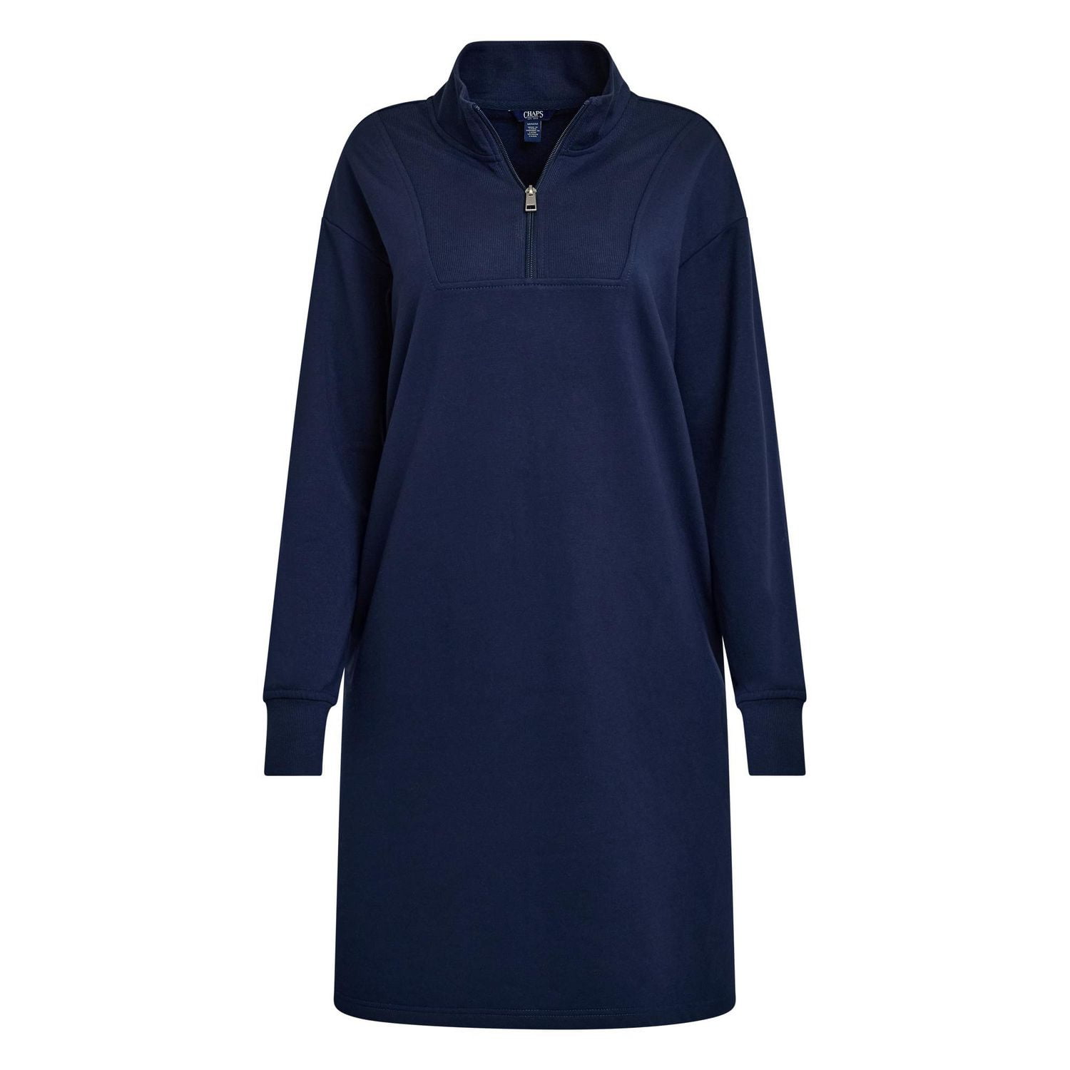 CHAPS QTR ZIP DRESS