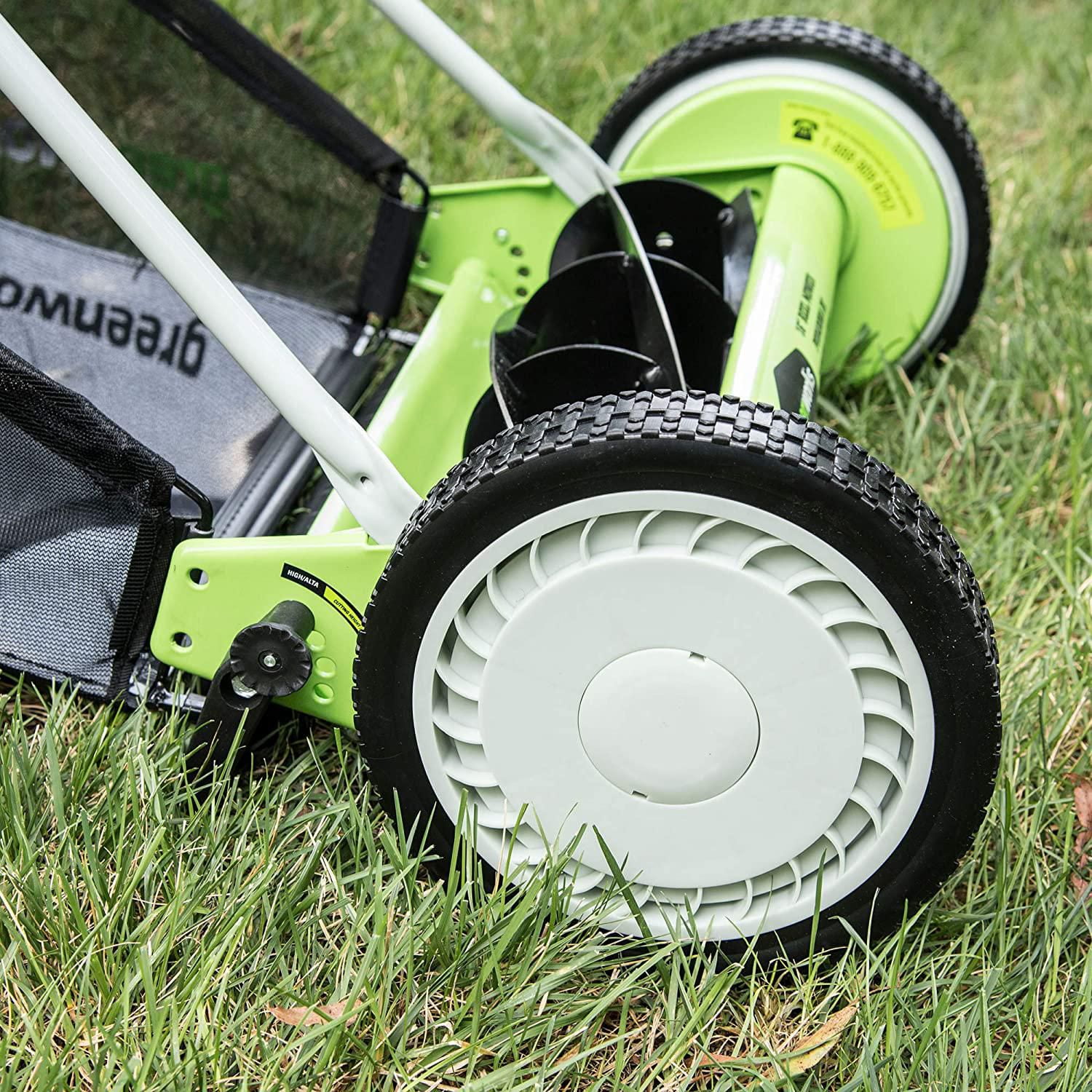 Greenworks 16-inch Reel Mower, Quick, quiet and easy maintenance 
