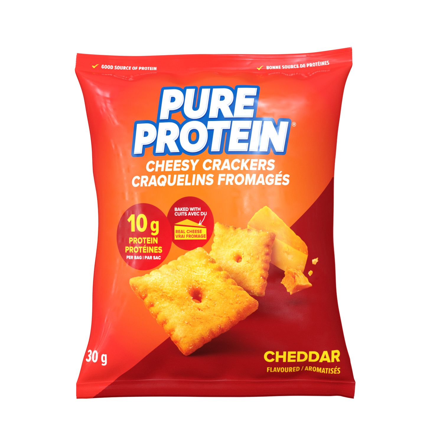 Pure Protein Cheezy Crackers Cheddar 30G