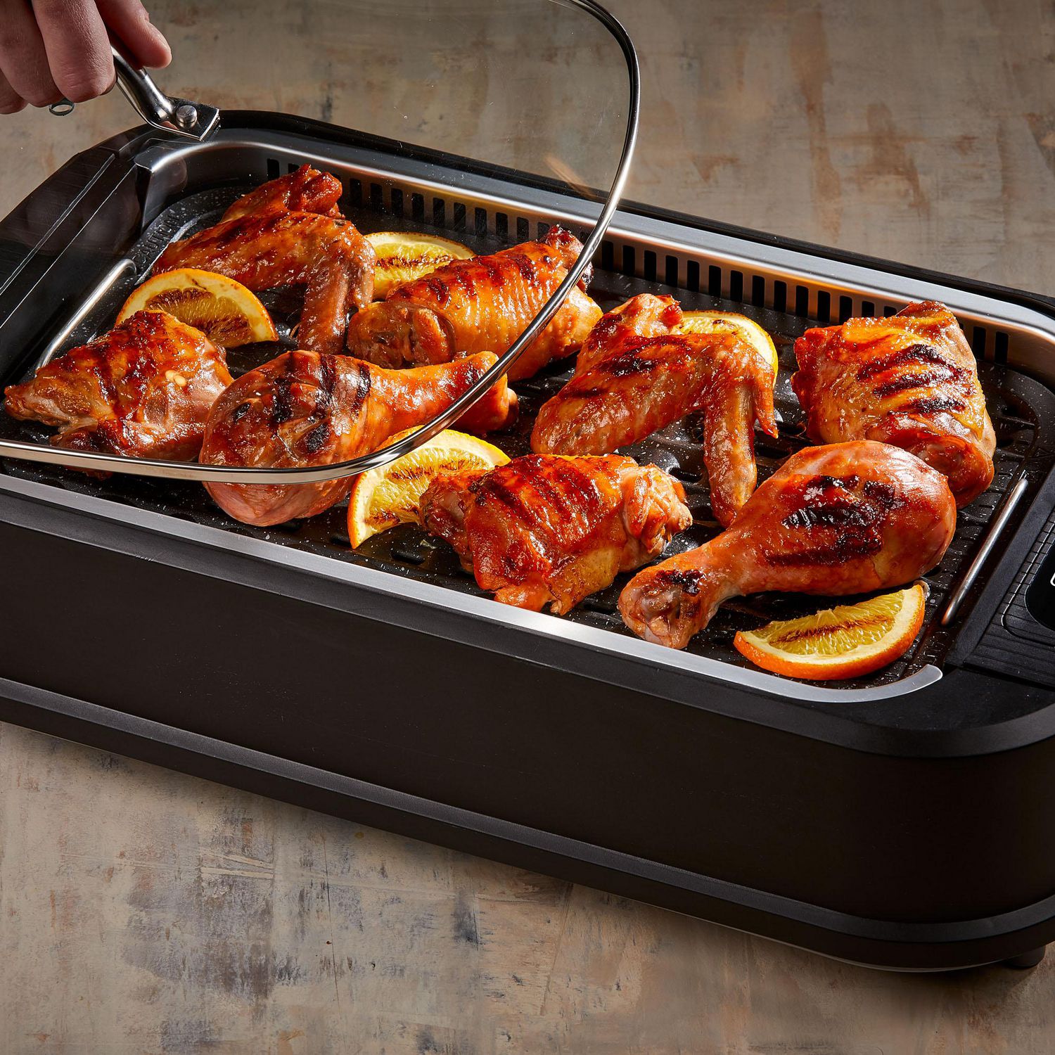 Power Smokeless Grill Indoor Electric Grill Walmart