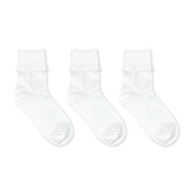 Sock Snob Lot de 12 paires de chaussettes hautes en bambou uni pour fille, Noir