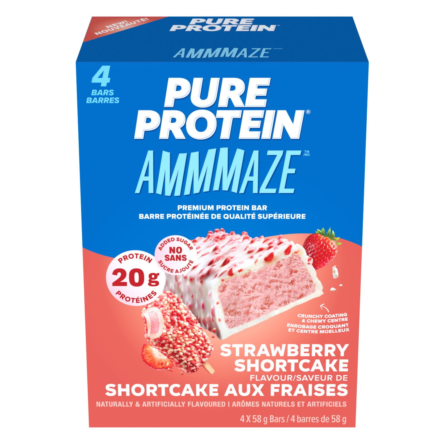 Pure Protein Amaze Strawberry Shortcake 4X58G