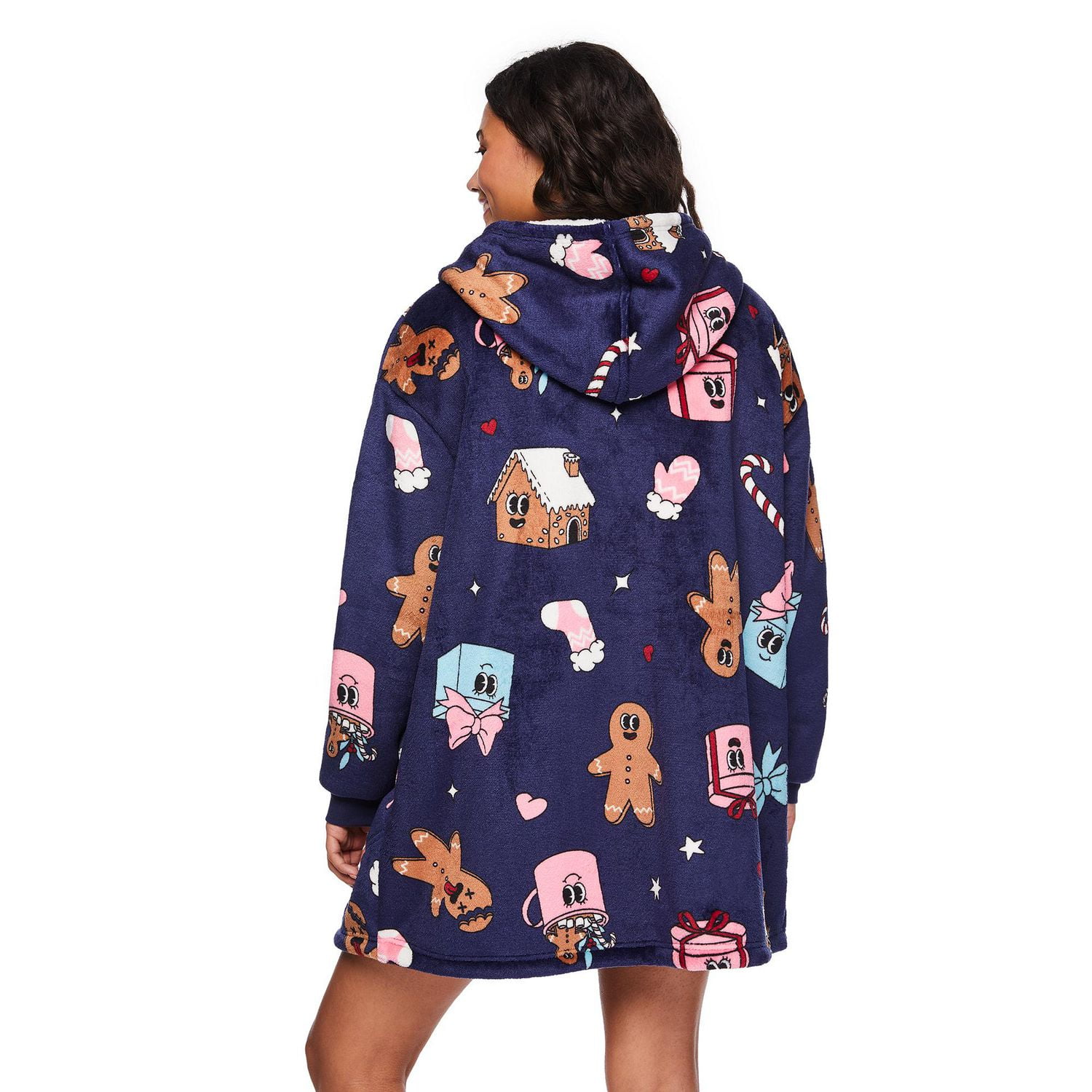 Haut à capuchon zippé sur la longueur No Boundaries pour femmes