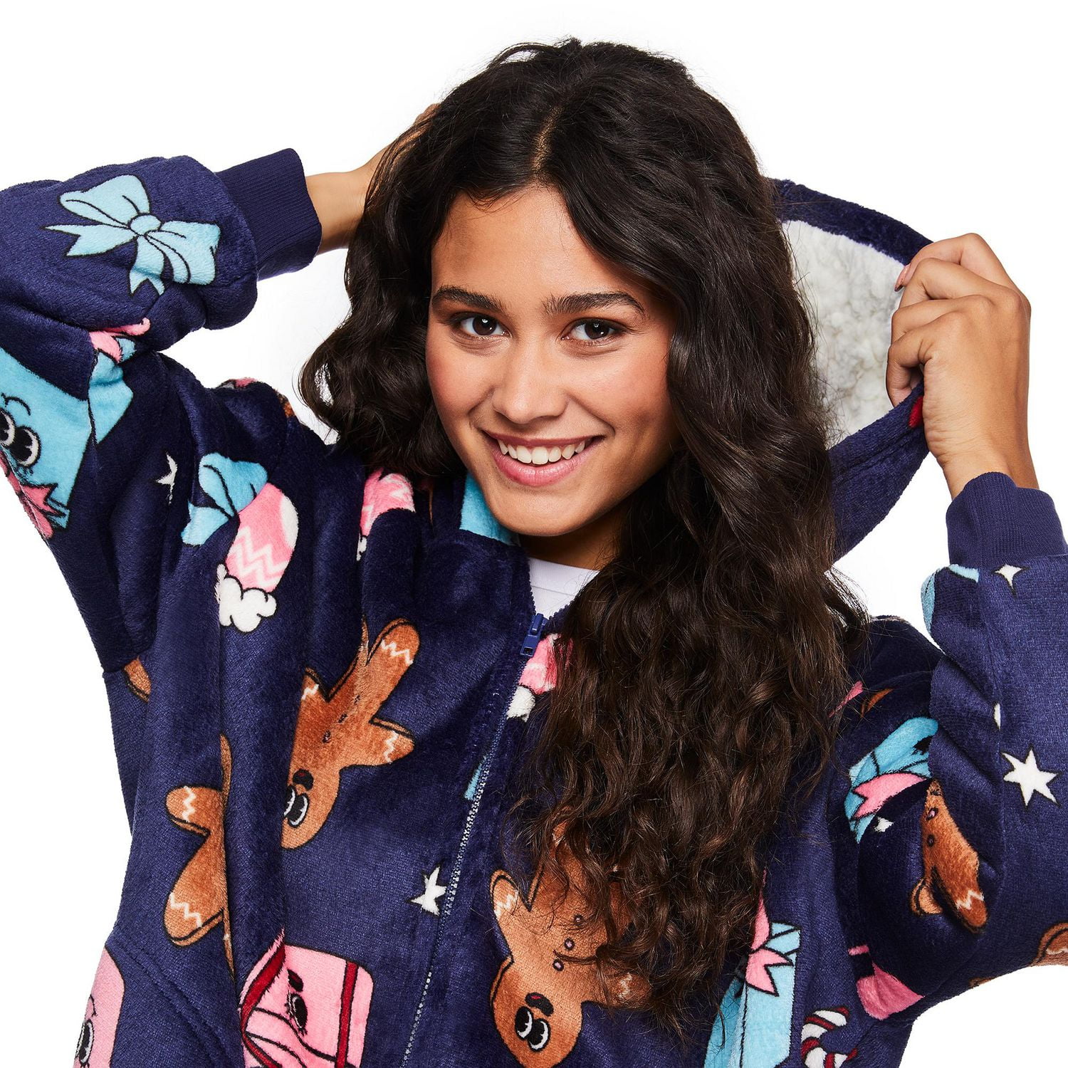 Haut à capuchon zippé sur la longueur No Boundaries pour femmes