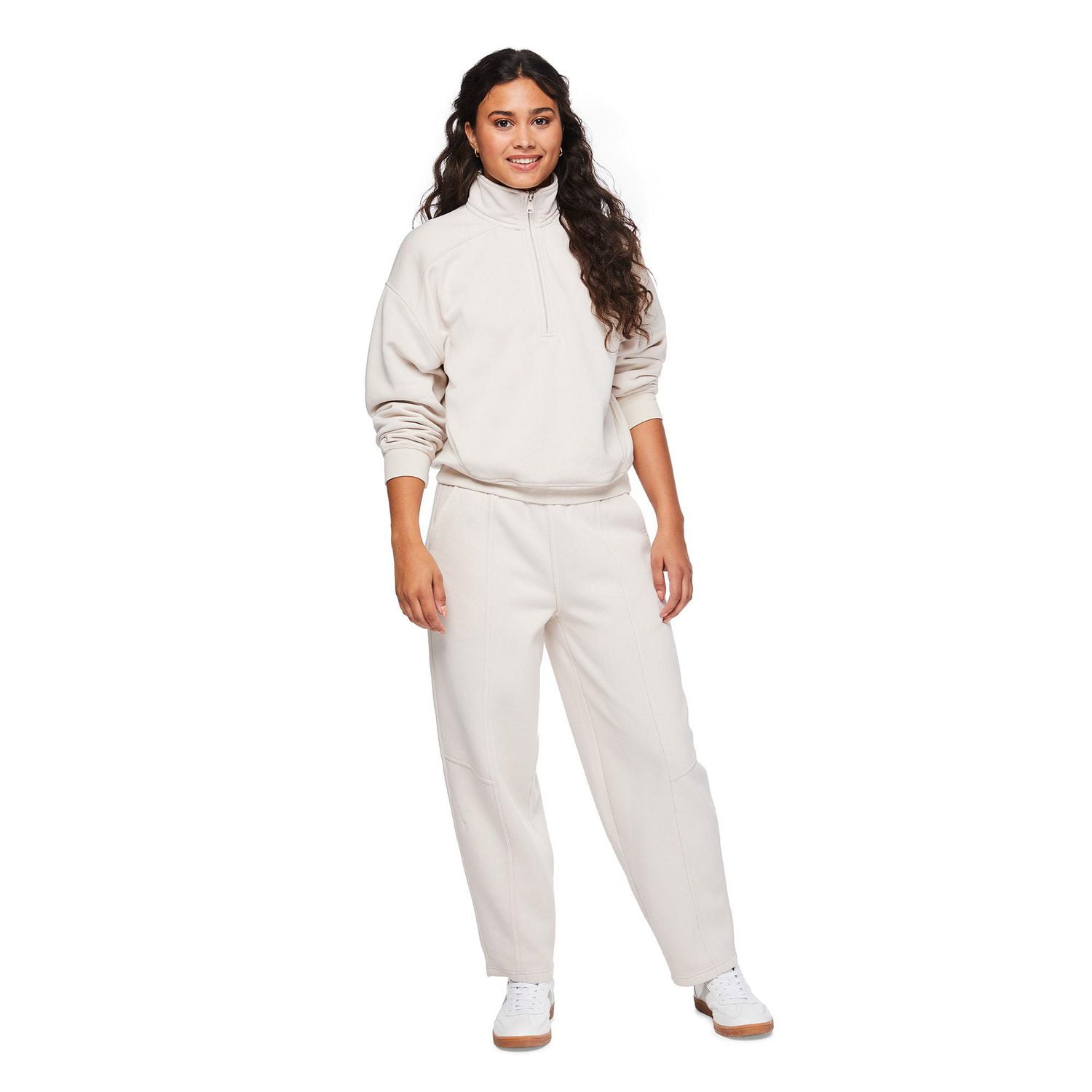 Coton ouaté à demi-fermeture éclair Wild Skye pour femmes