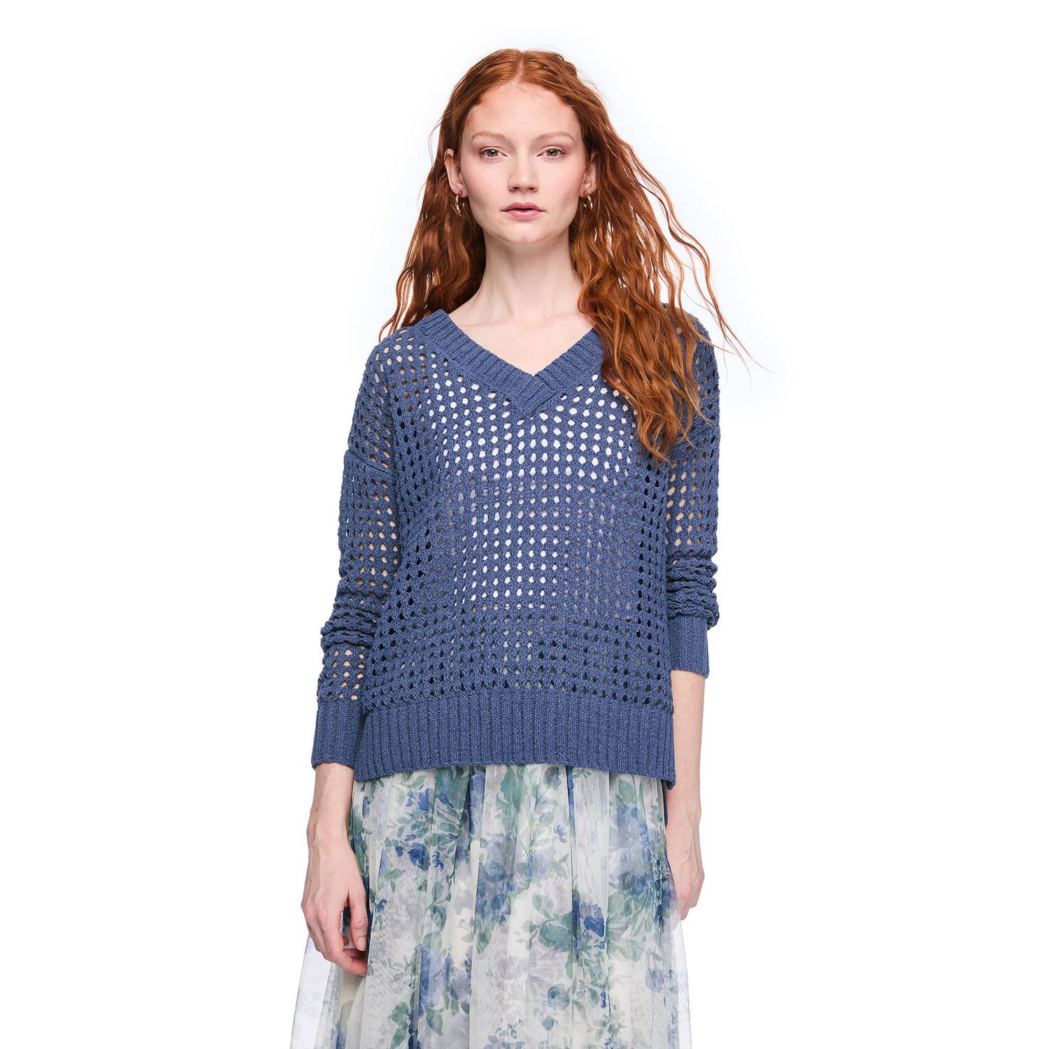 Wild Skye Women's Hollow Out Oversized Sweater
