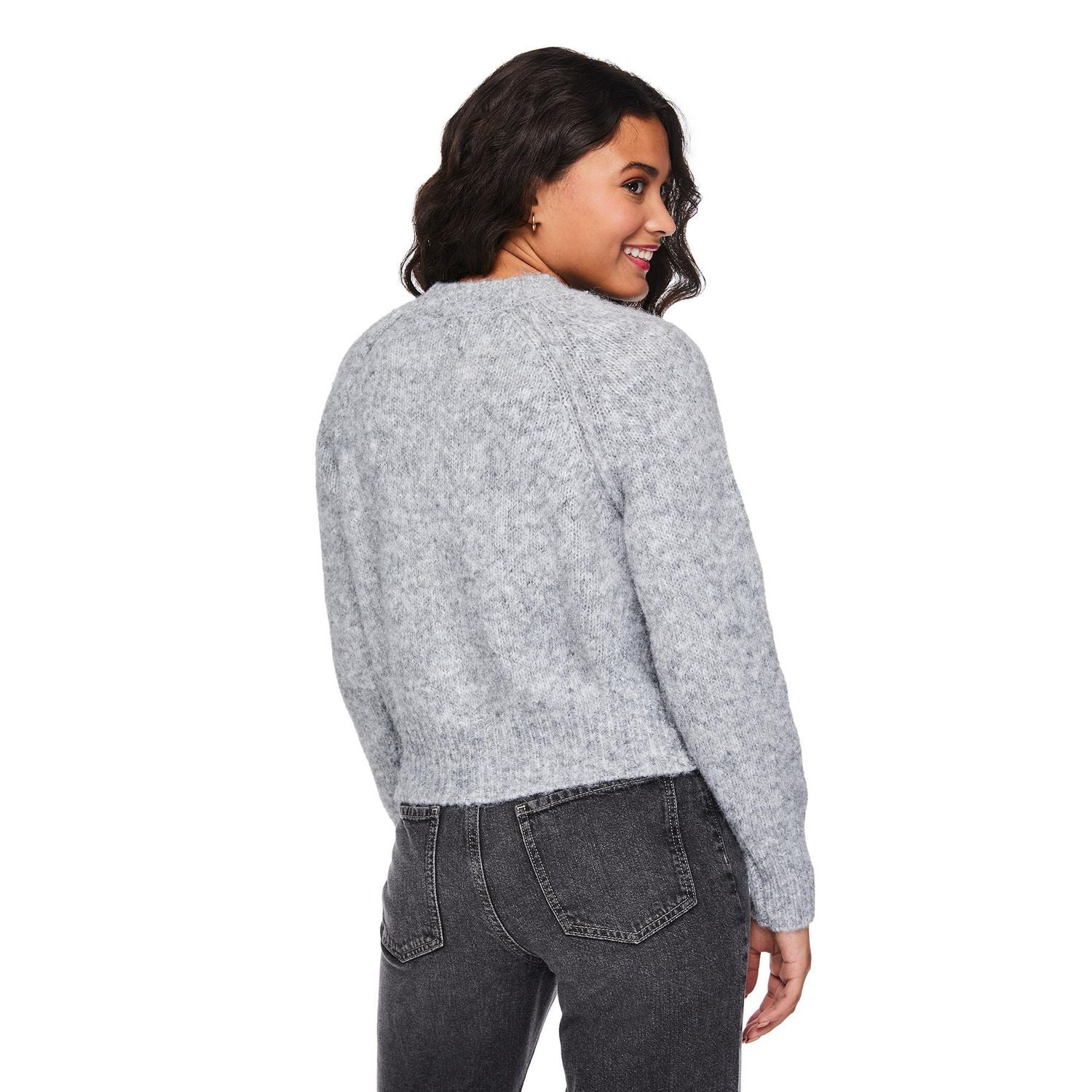 No Boundaries Women's Bow Sweater