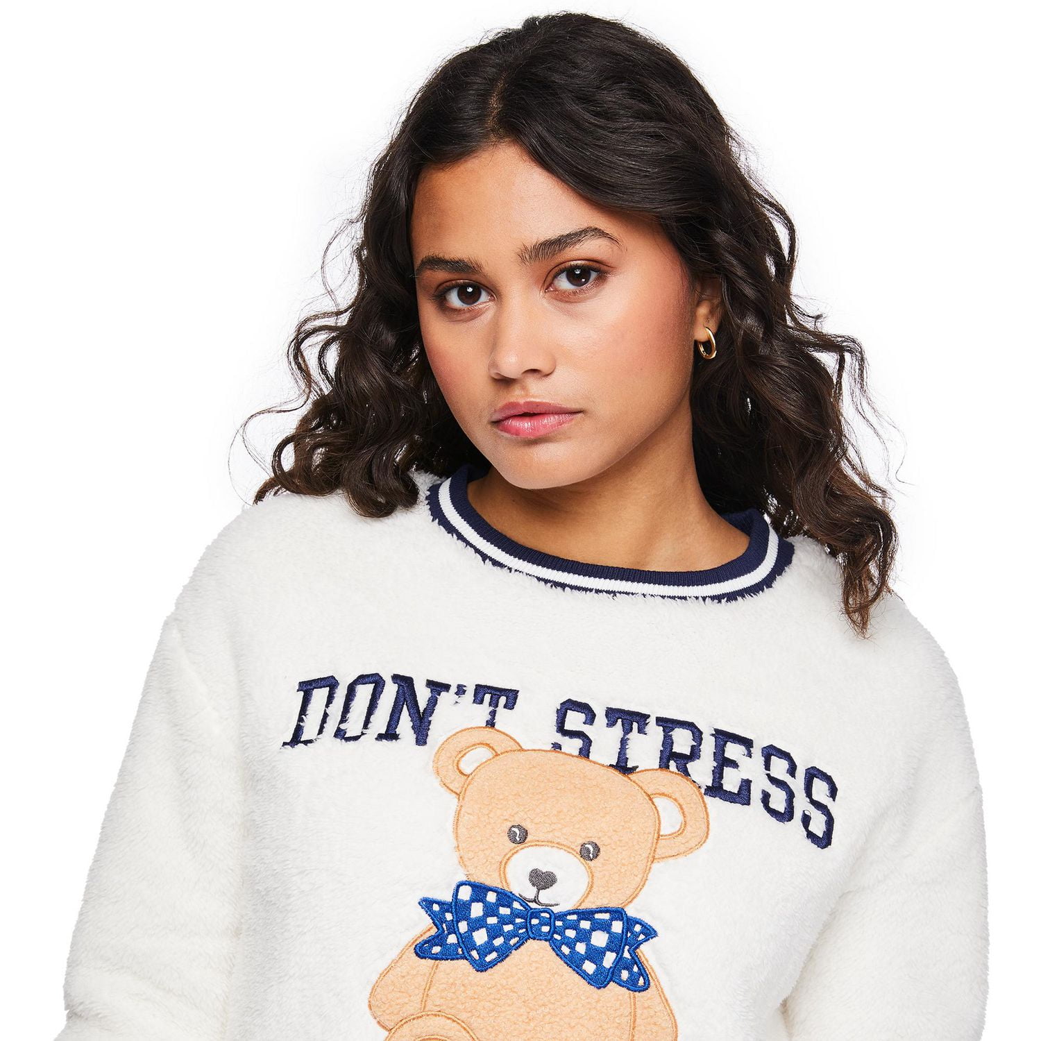 No Boundaries Women's Cozy Pajama 2-Piece Set