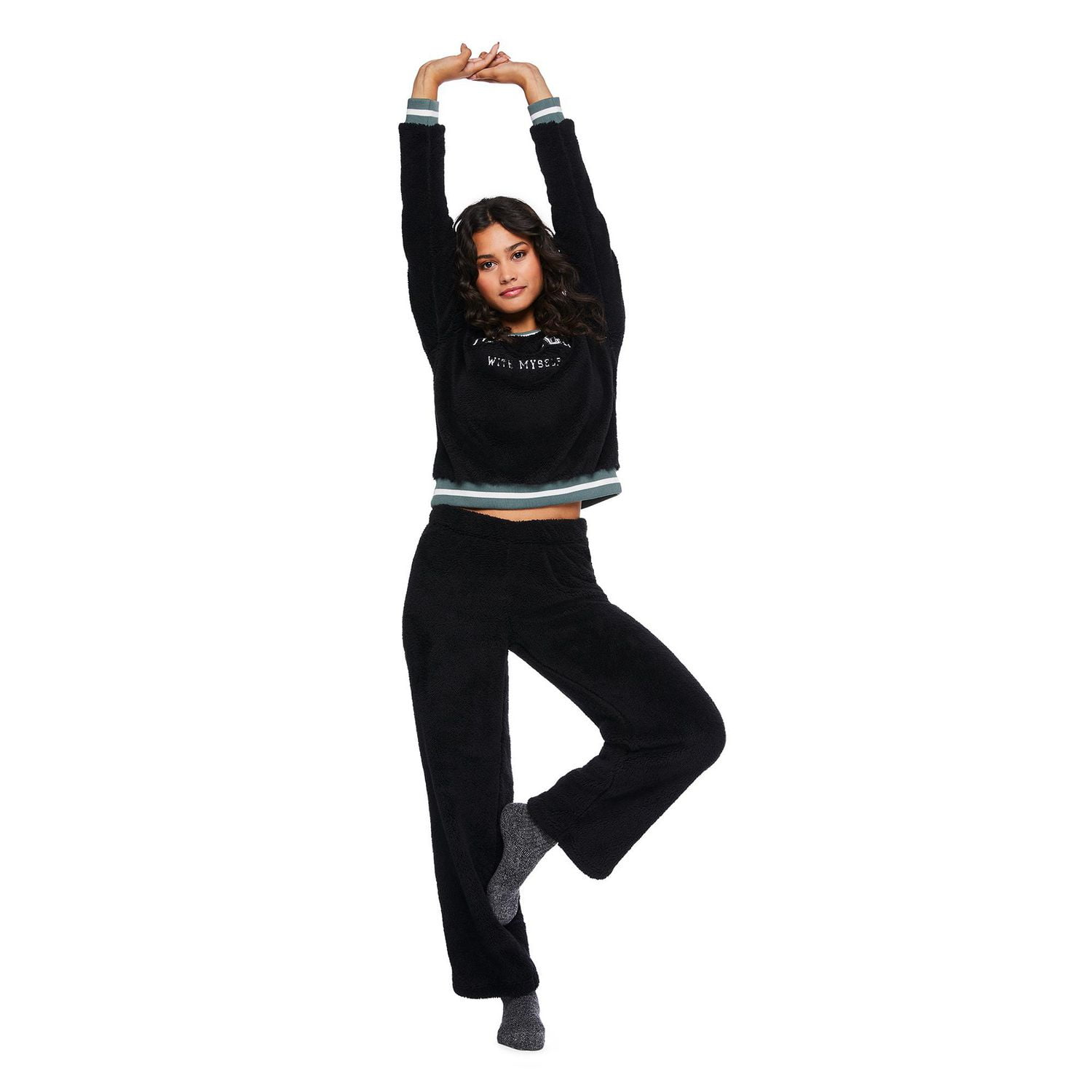 Pyjama douillet 2 pièces No Boundaries pour femmes