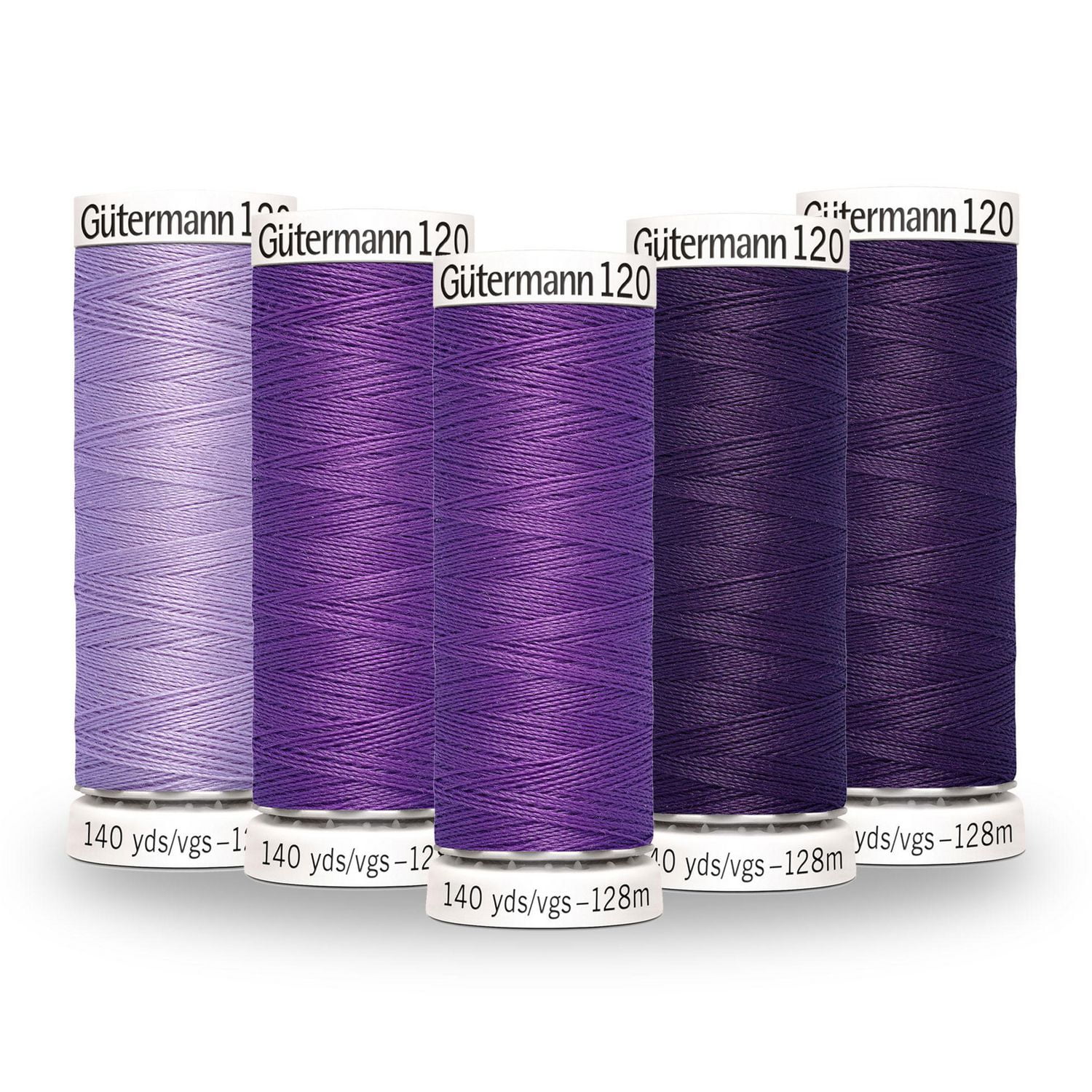 Gutermann 120 100 Polyester All Purpose Thread in Colour Gradient Pack