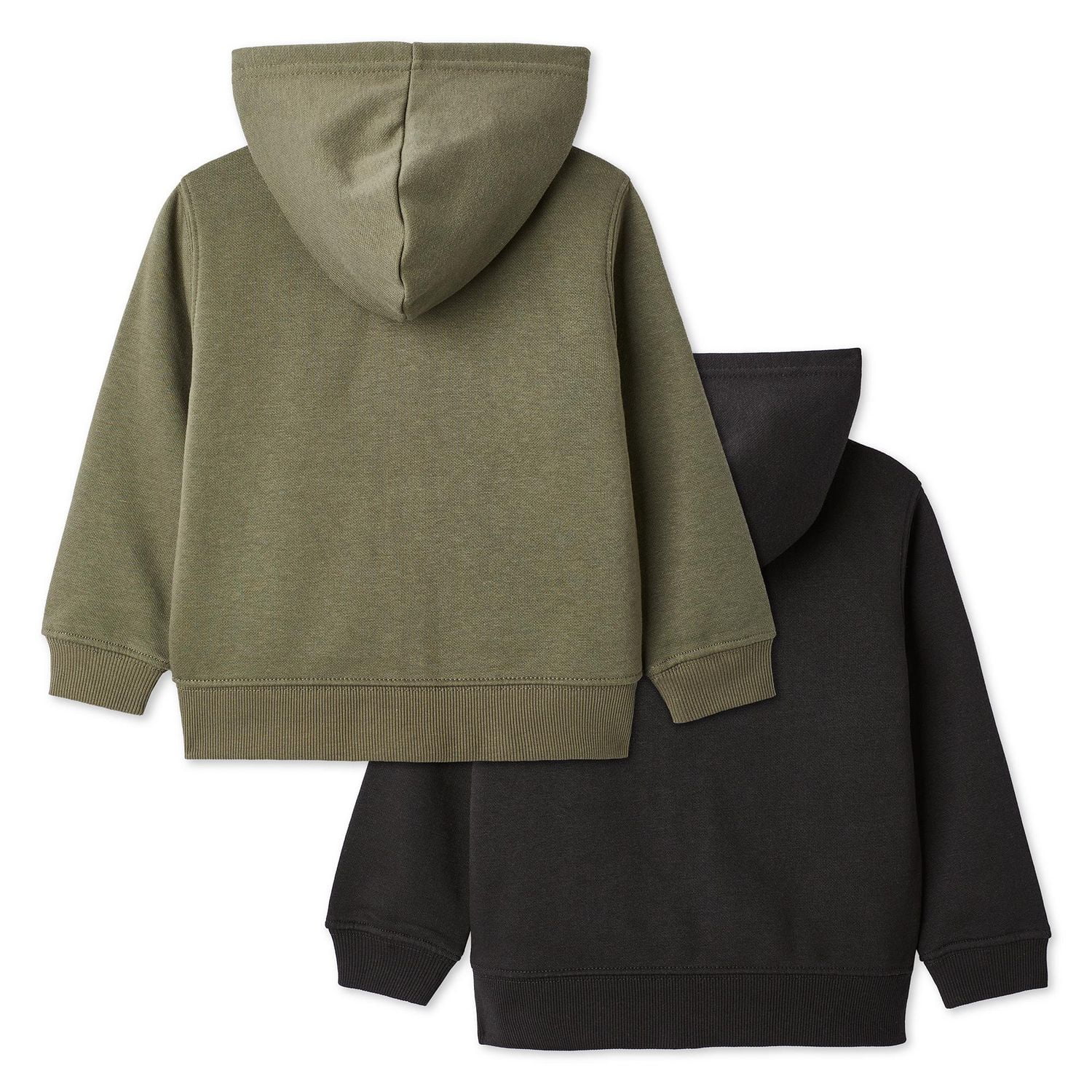 George Toddlers' Gender Inclusive Fleece Full Zip Hoodie 2-Pack