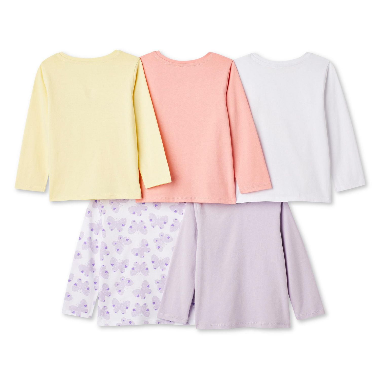 George Toddler Girls' Long-Sleeve T-Shirt 5-Pack