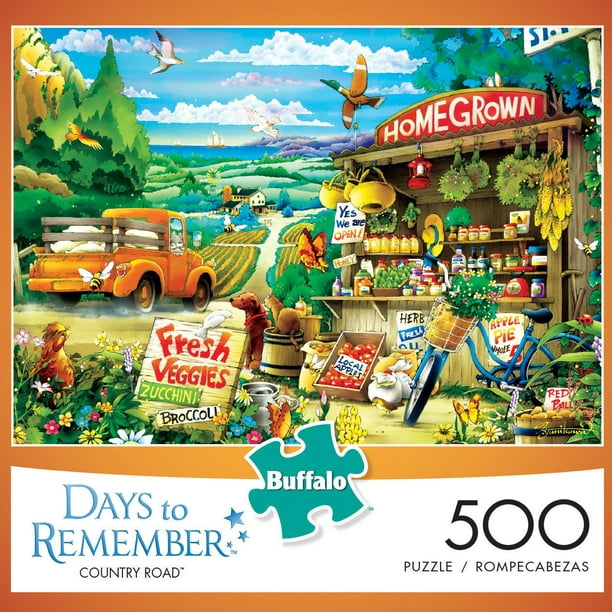 Buffalo Games Days to Remember Le puzzle Country Road en 500 pièces