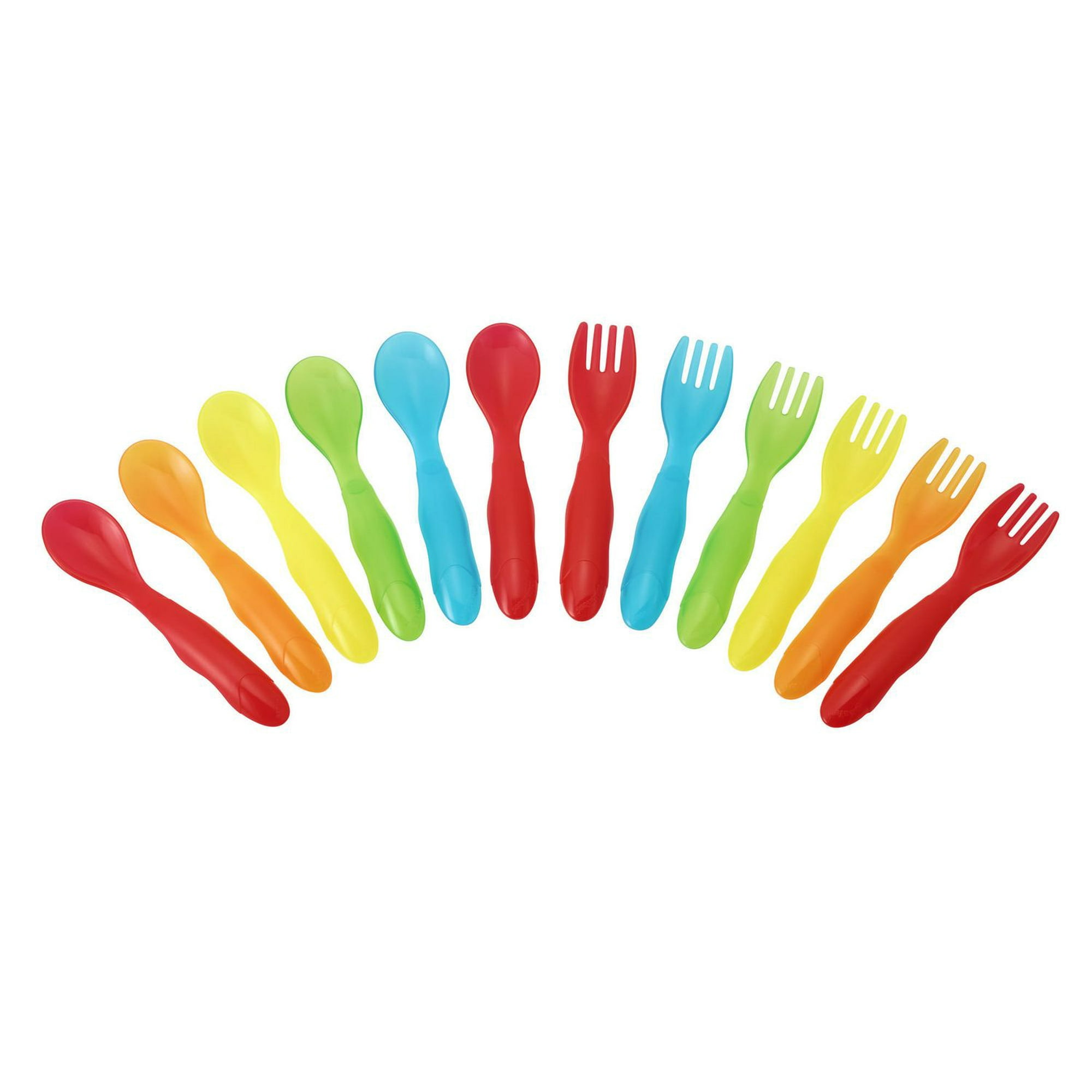 Petite cuillère plastique réutilisable multicolore les 6 : :  Cuisine et Maison