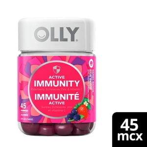 OLLY Immunité active + Supplément de gummy à la baie d'ail