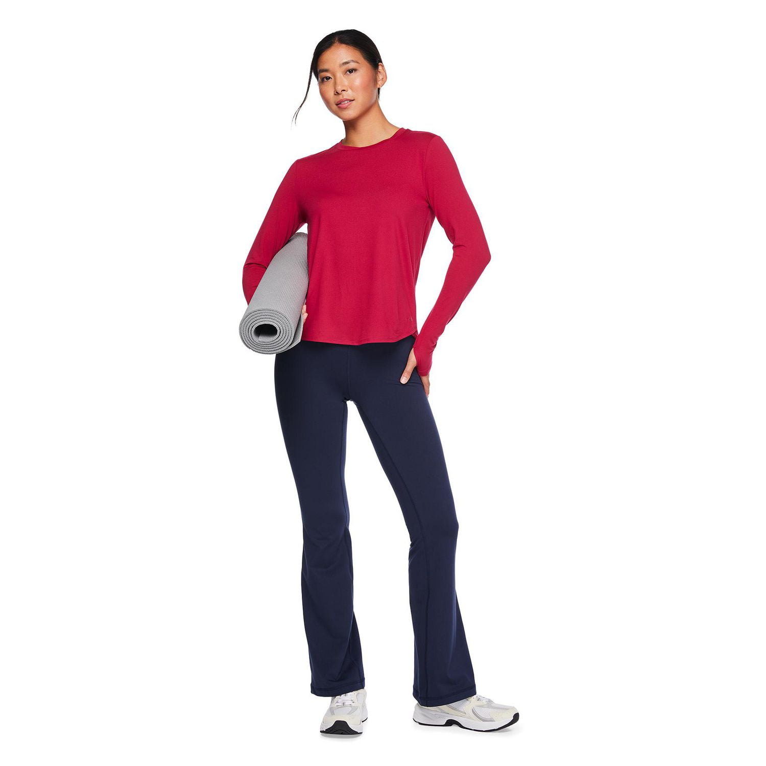 T-shirt à manches longues Athletic Works pour femmes