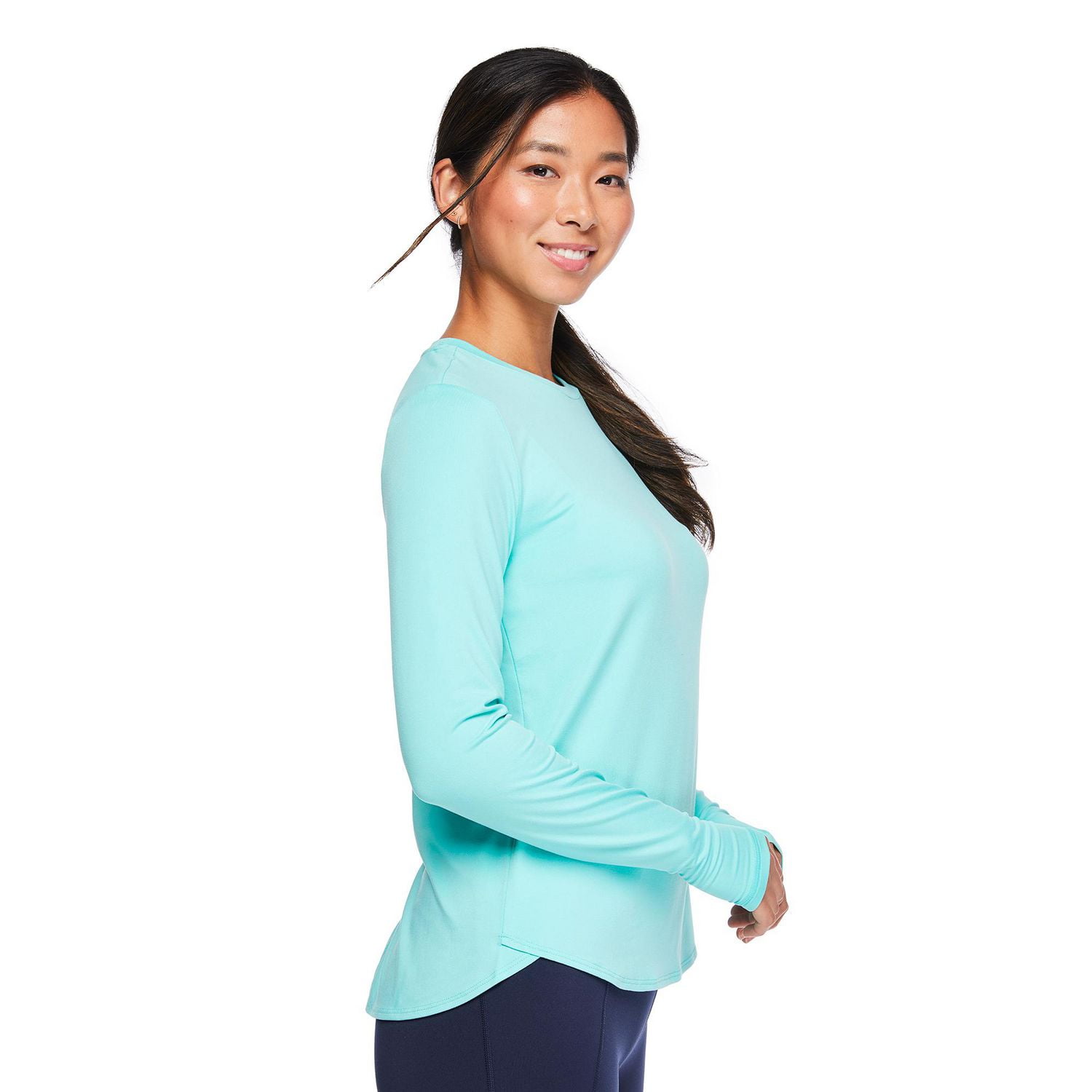 Athletic Works Women's Long Sleeve Tee, Sizes XS-XXL