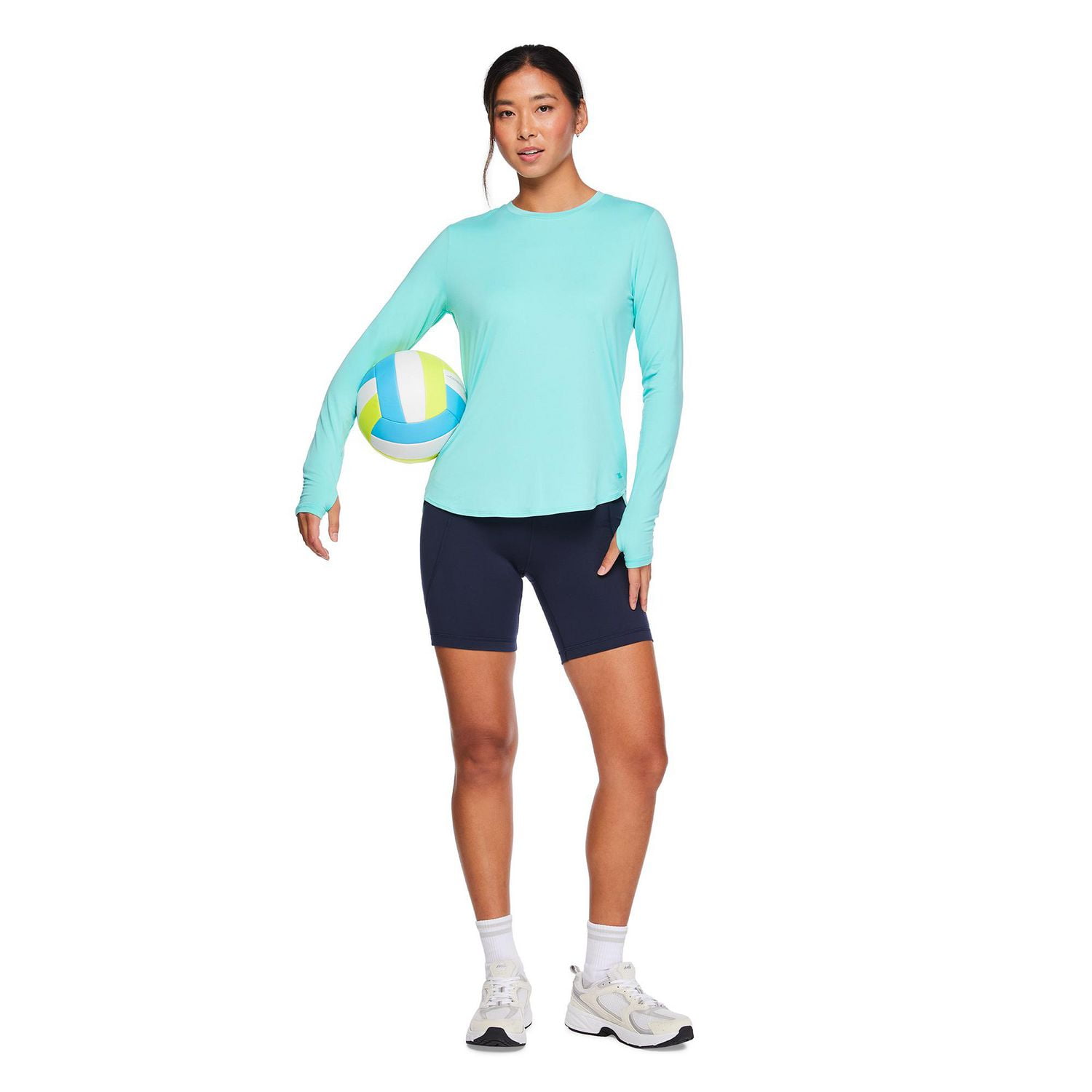 Athletic Works Women's Long Sleeve Tee, Sizes XS-XXL