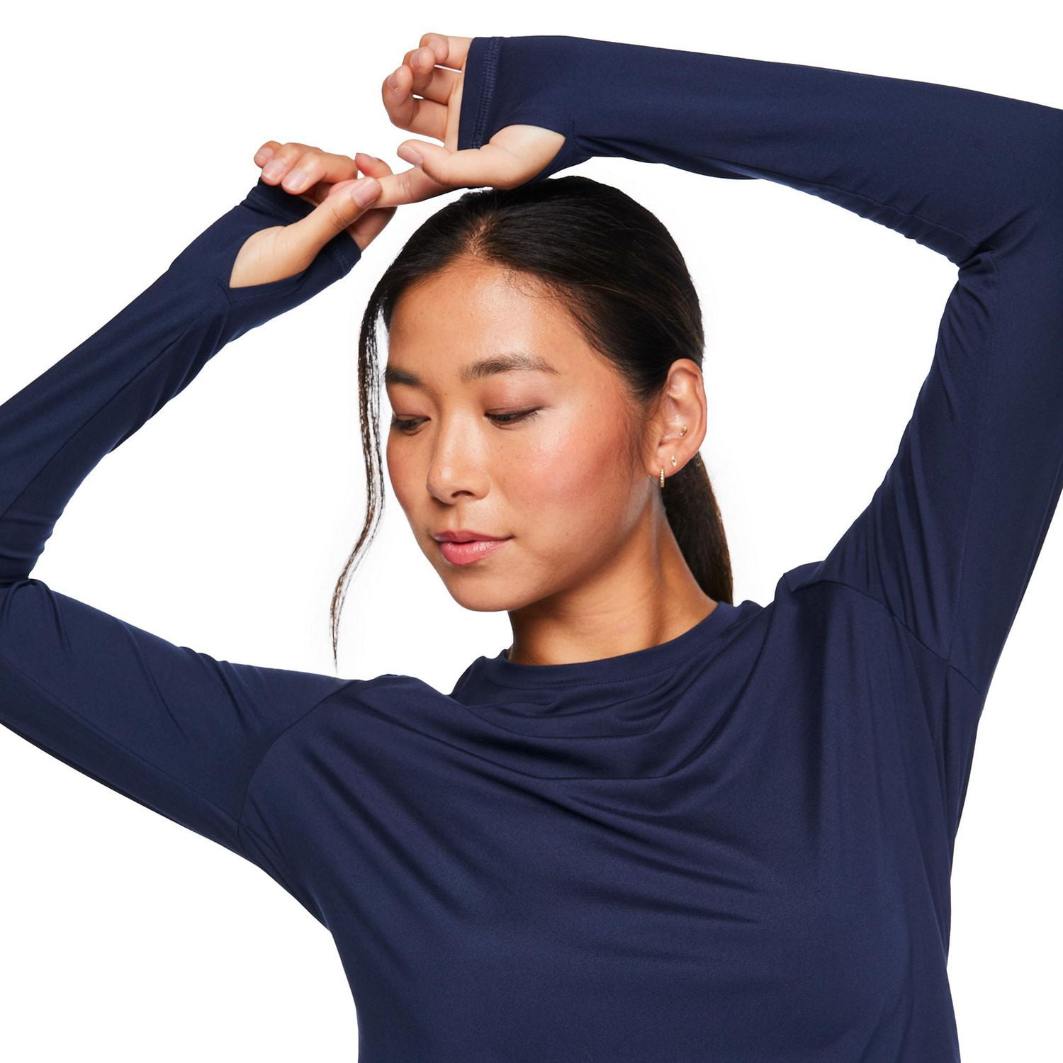 Athletic Works Women's Long Sleeve Tee, Sizes XS-XXL