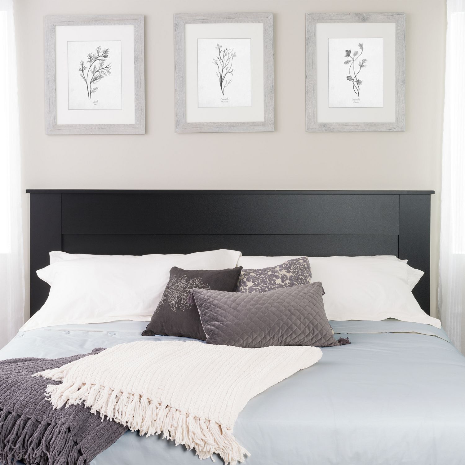 Prepac Tête de lit à panneau plat pour grand lit