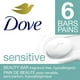 Pain de Beauté plus hydratant qu'un savon Dove peau sensible 6x106g – image 1 sur 8