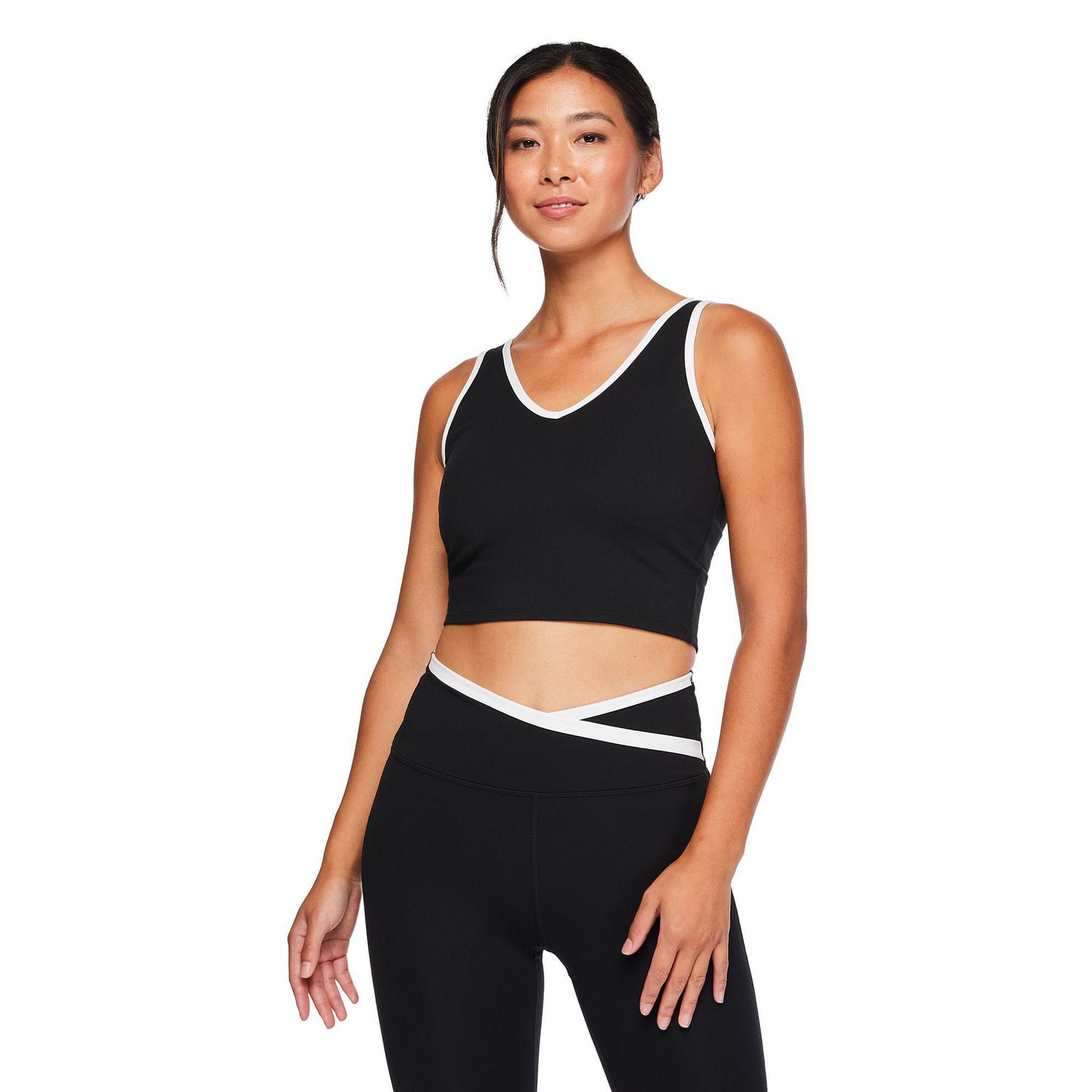 Athletic Works Women's V-Neck Longline Bra