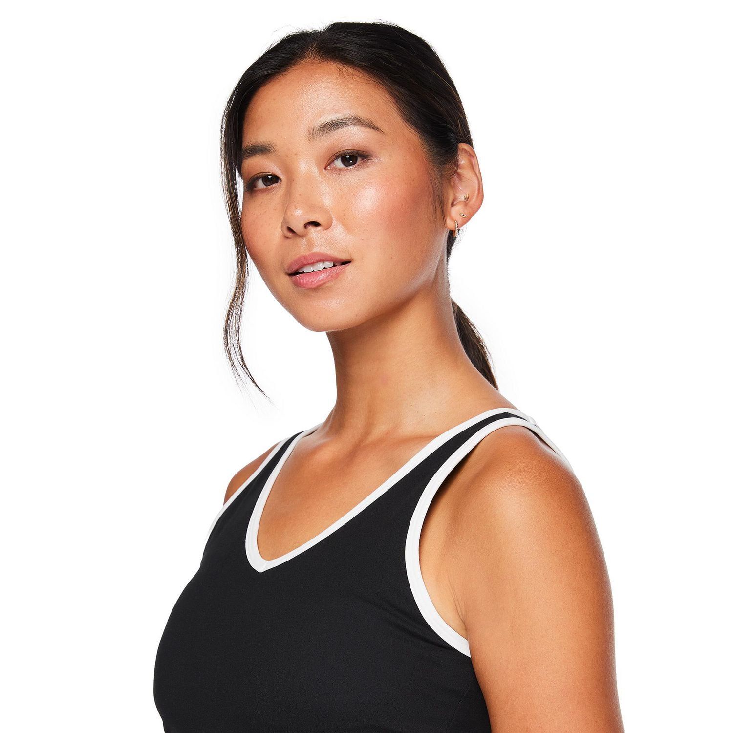 Athletic Works Women's V-Neck Longline Bra