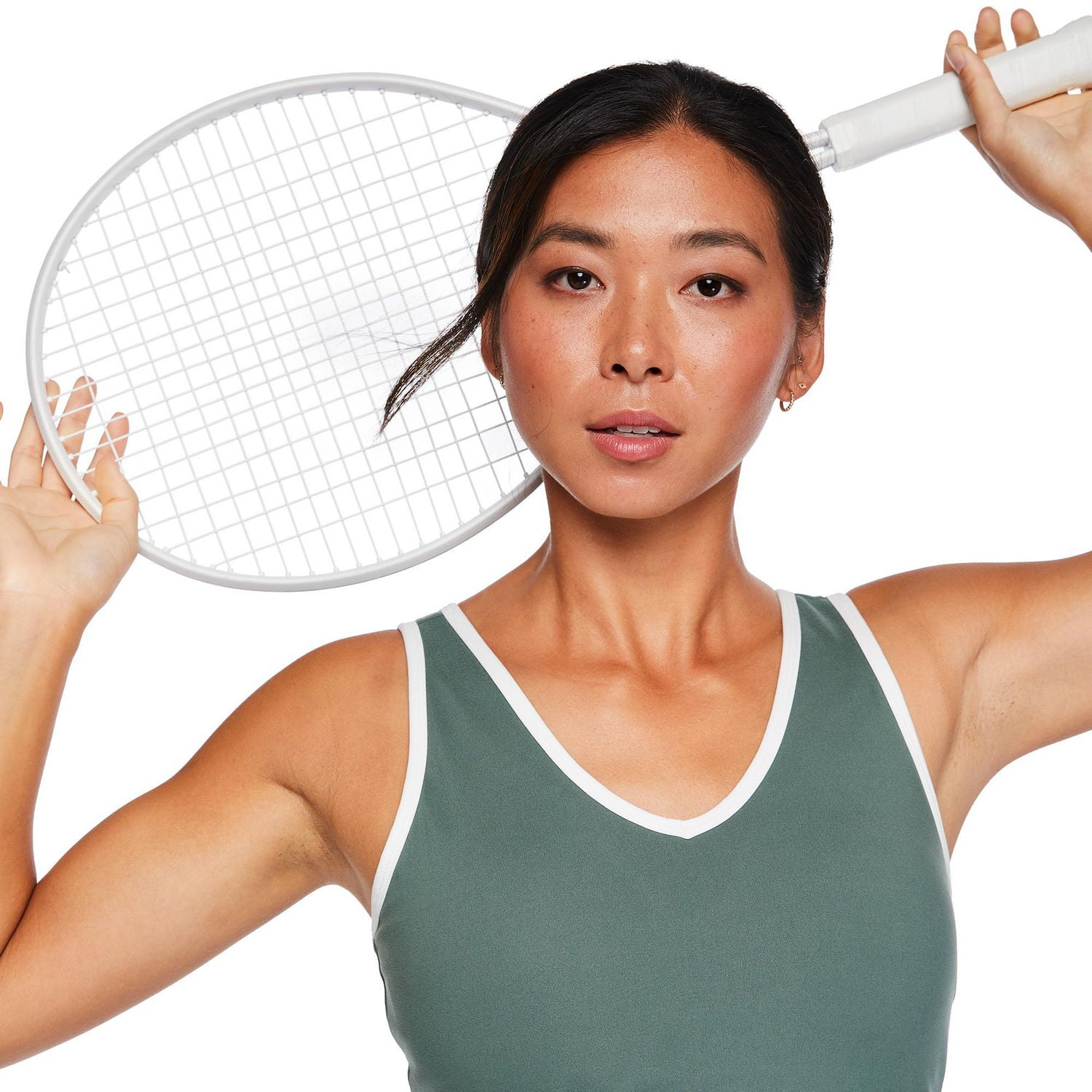 Athletic Works Women's V-Neck Longline Bra