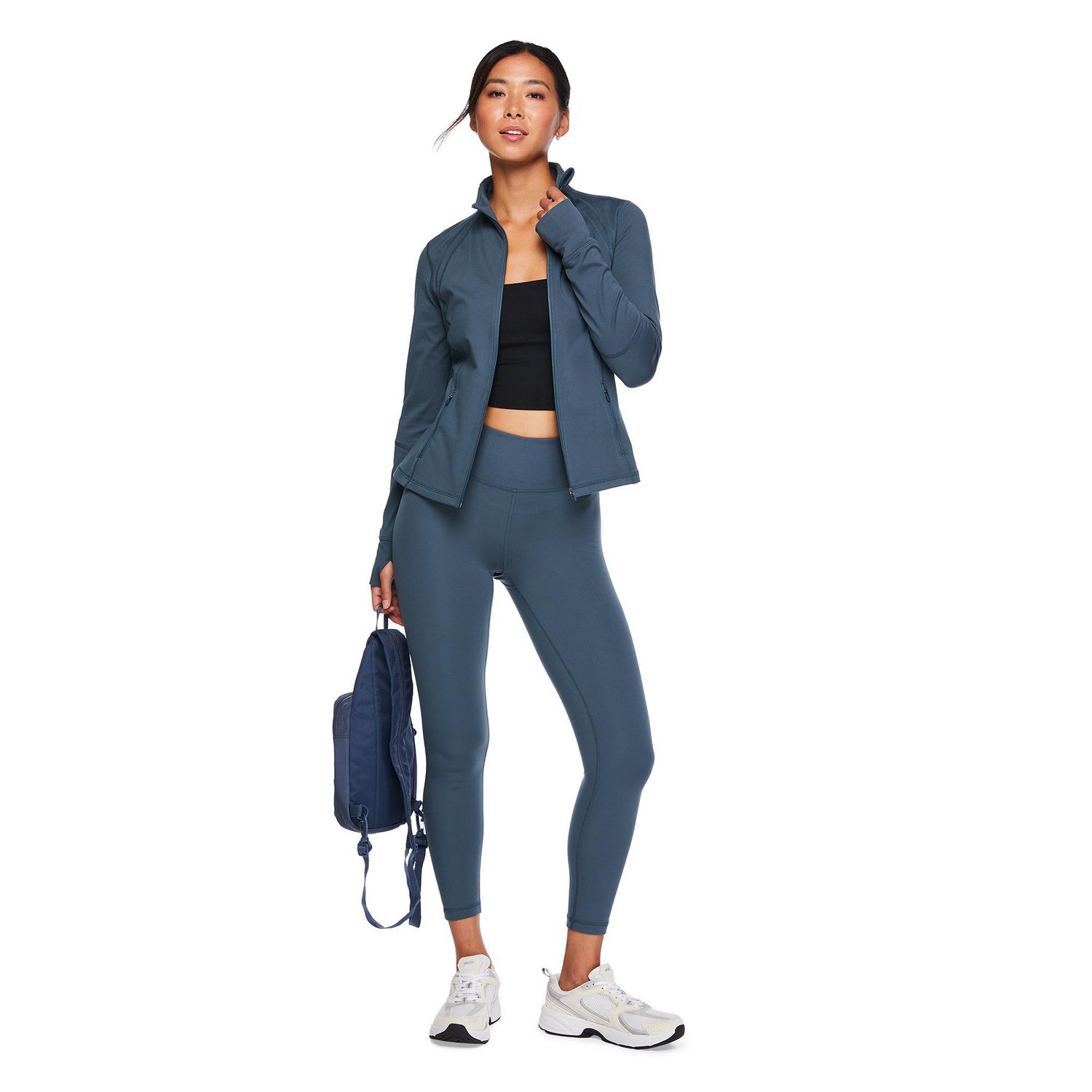 Veste zippée sur la longueur Athletic Works pour femmes